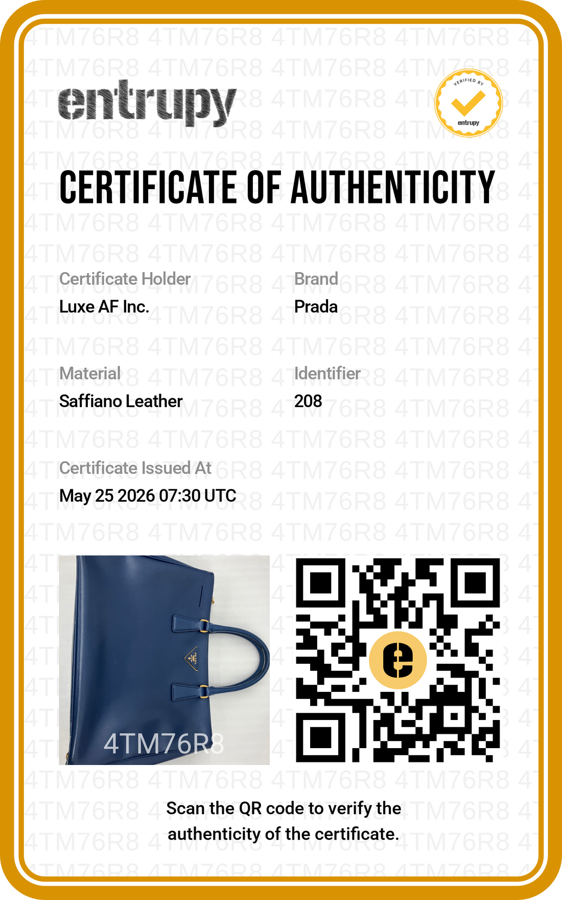 Prada Galleria Navy Saffiano Leather Handle Bag PR468