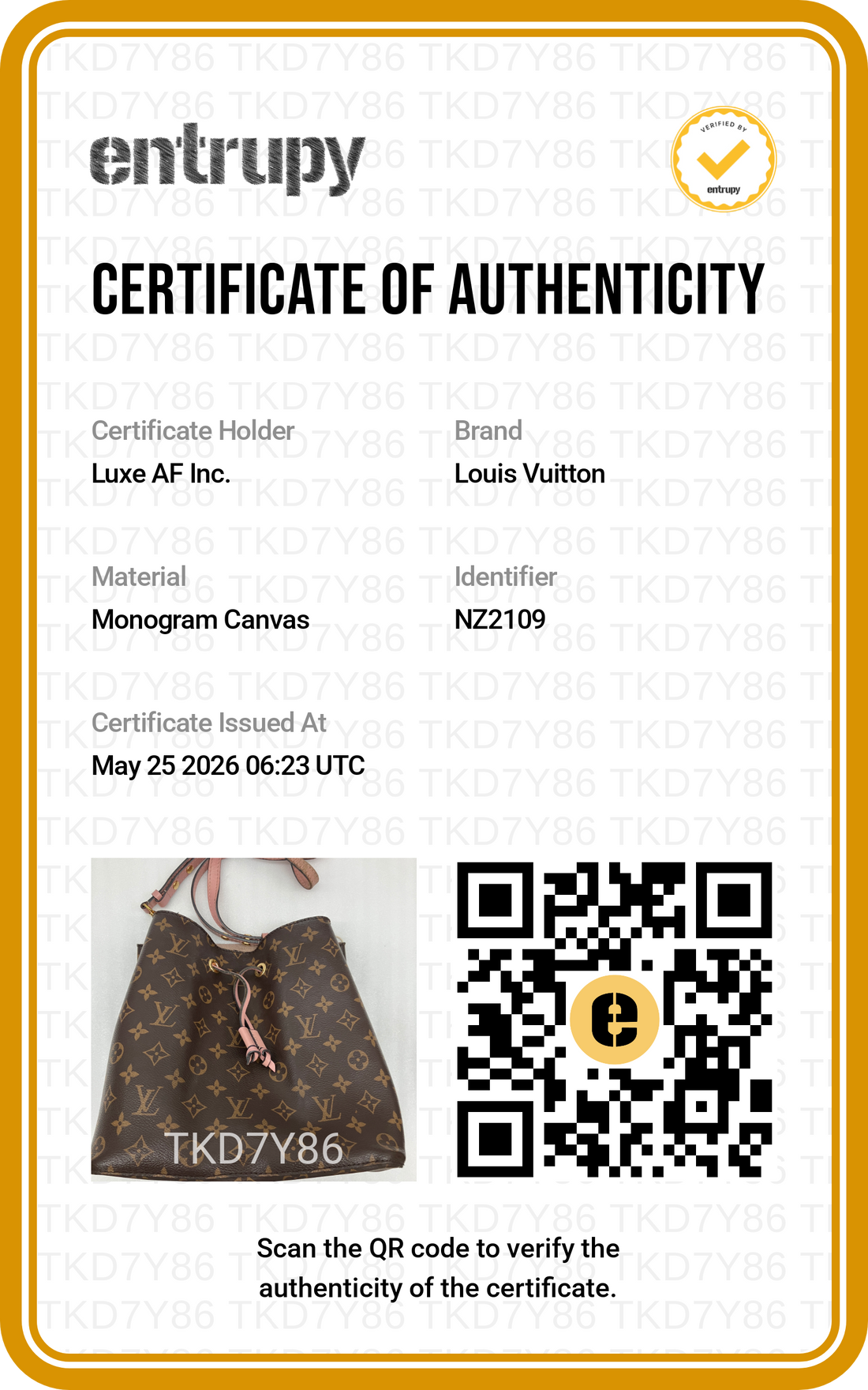 Louis Vuitton Neonoe Monogram Canvas Bucket Bag With Pink Drawstring LV3090