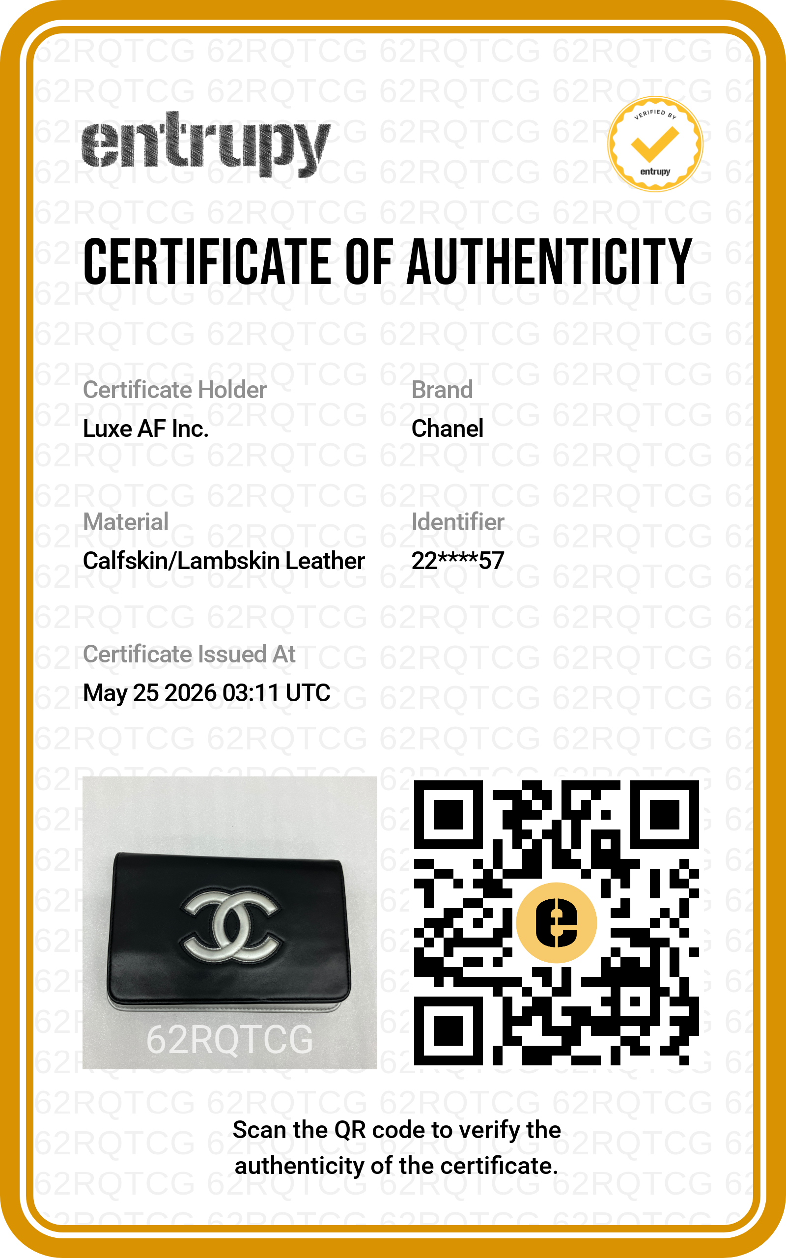 Chanel CC Filigree Black/White Wallet On Chain(22***57) CC2011
