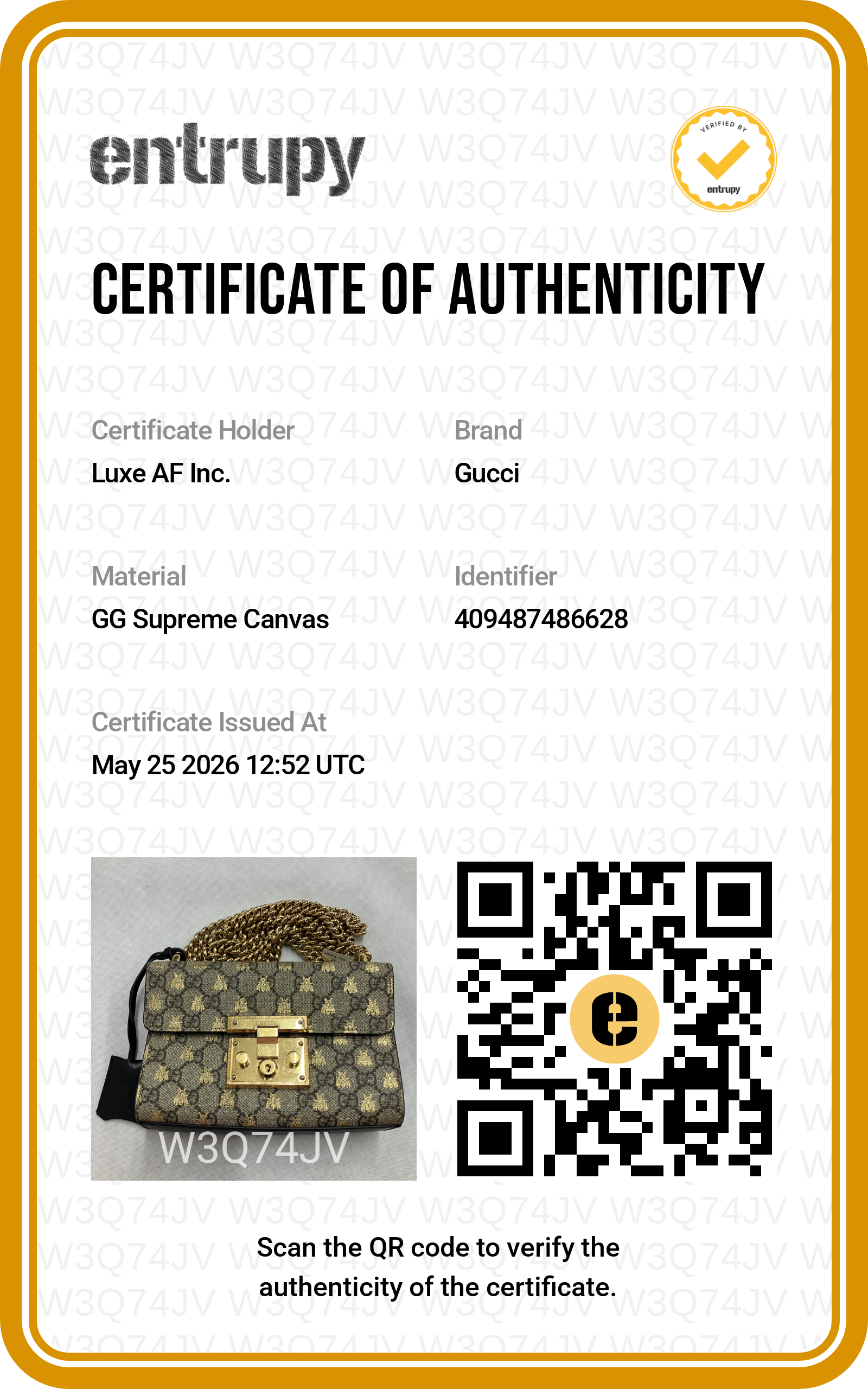 Gucci Padlock Bee Star Black Leather Shoulder Bag GG1094
