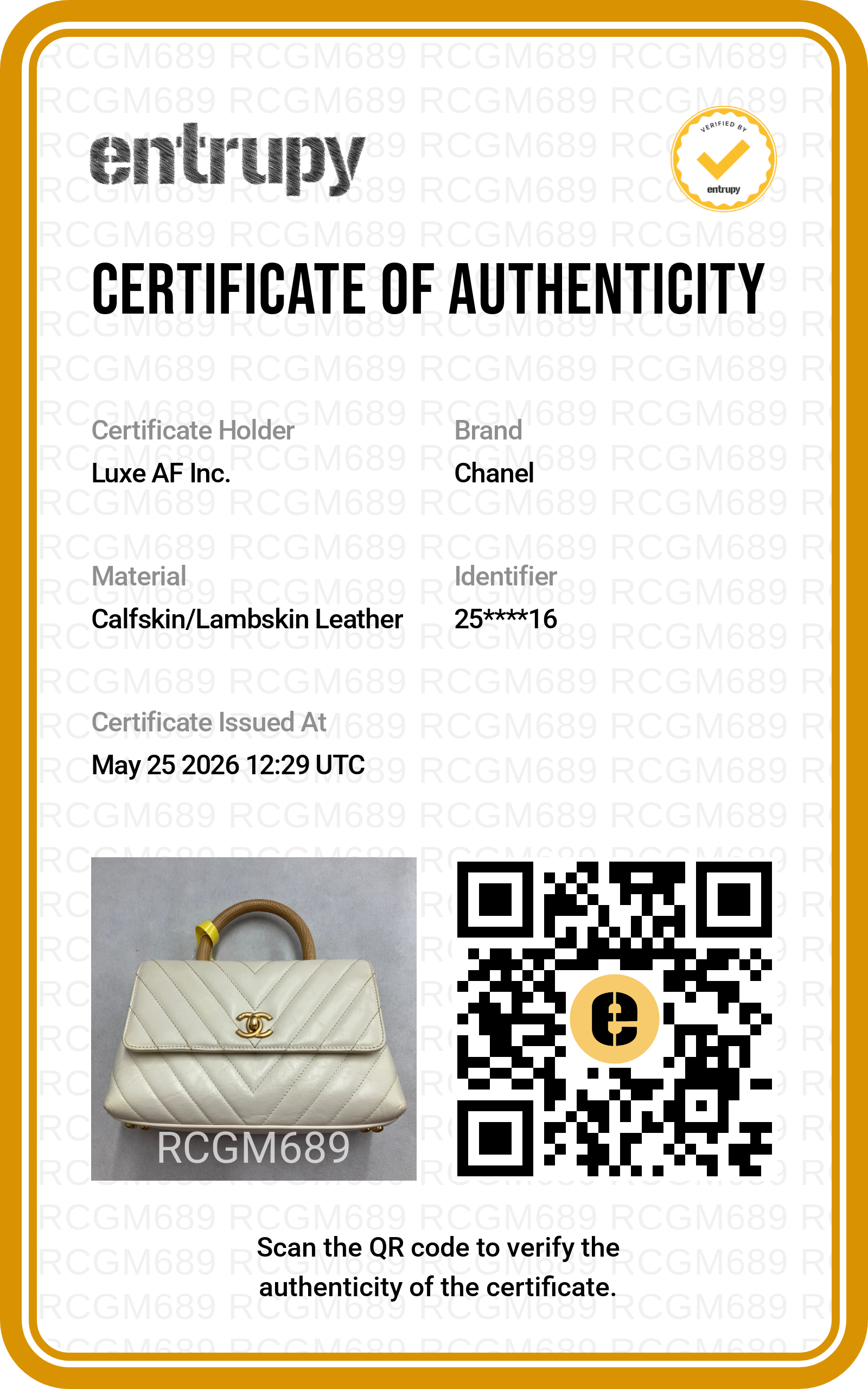 Chanel CoCo Handle White Chevron Quilted Leather Small Size Shoulder Bag(25***16) CC2023