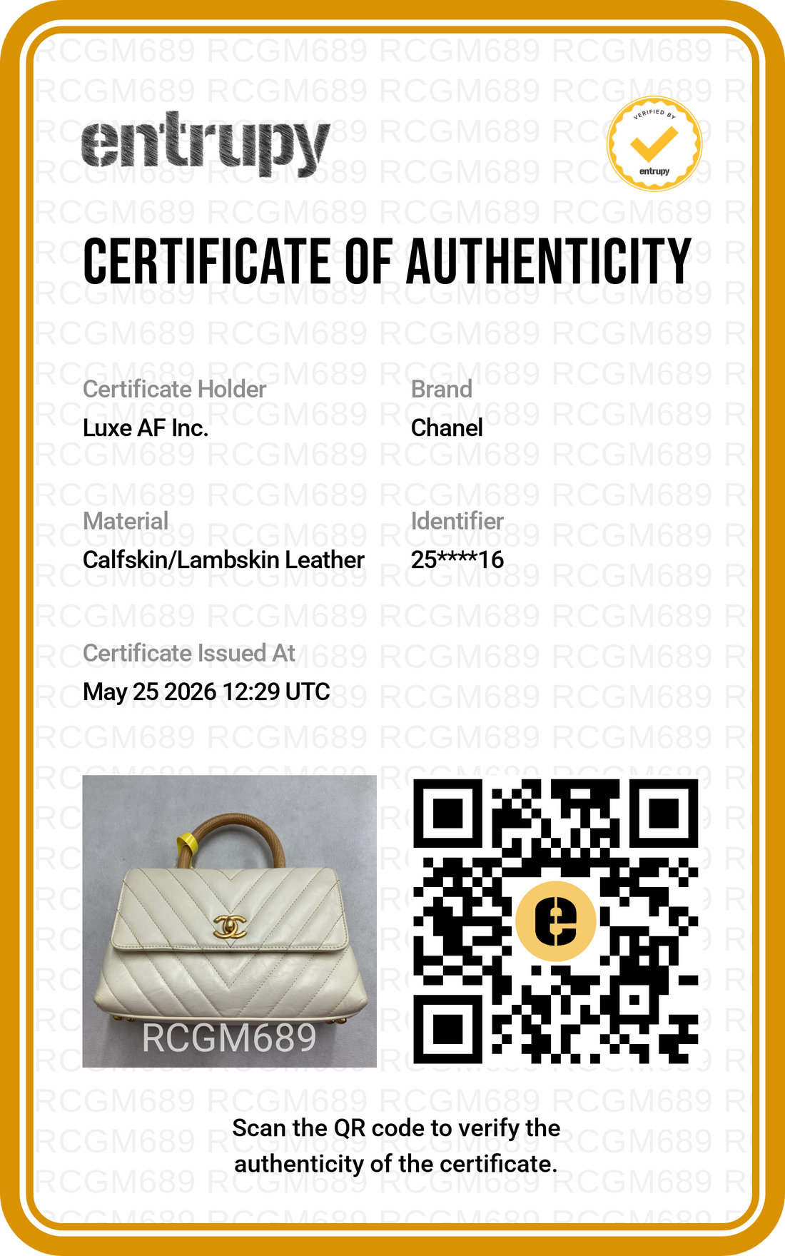 Chanel CoCo Handle White Chevron Quilted Leather Small Size Shoulder Bag(25***16) CC2023