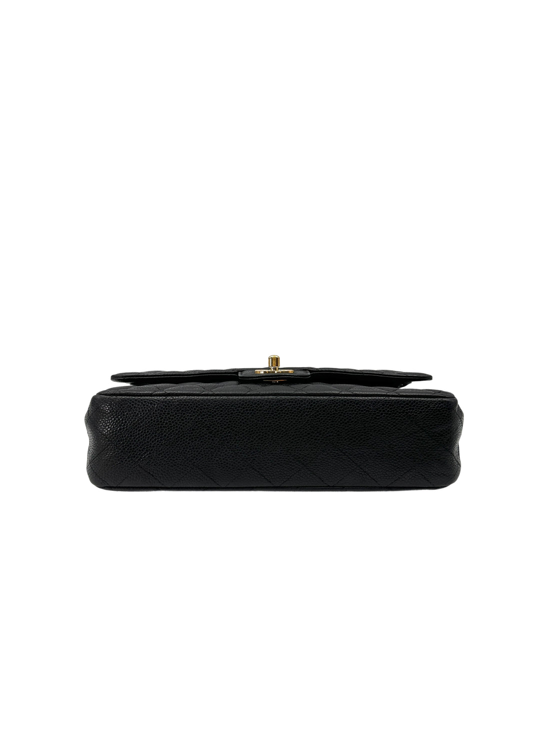 Chanel Classic Flap Black Quilted Leather Medium Size Flap Bag With Gold Buckle(12***53) CC2015