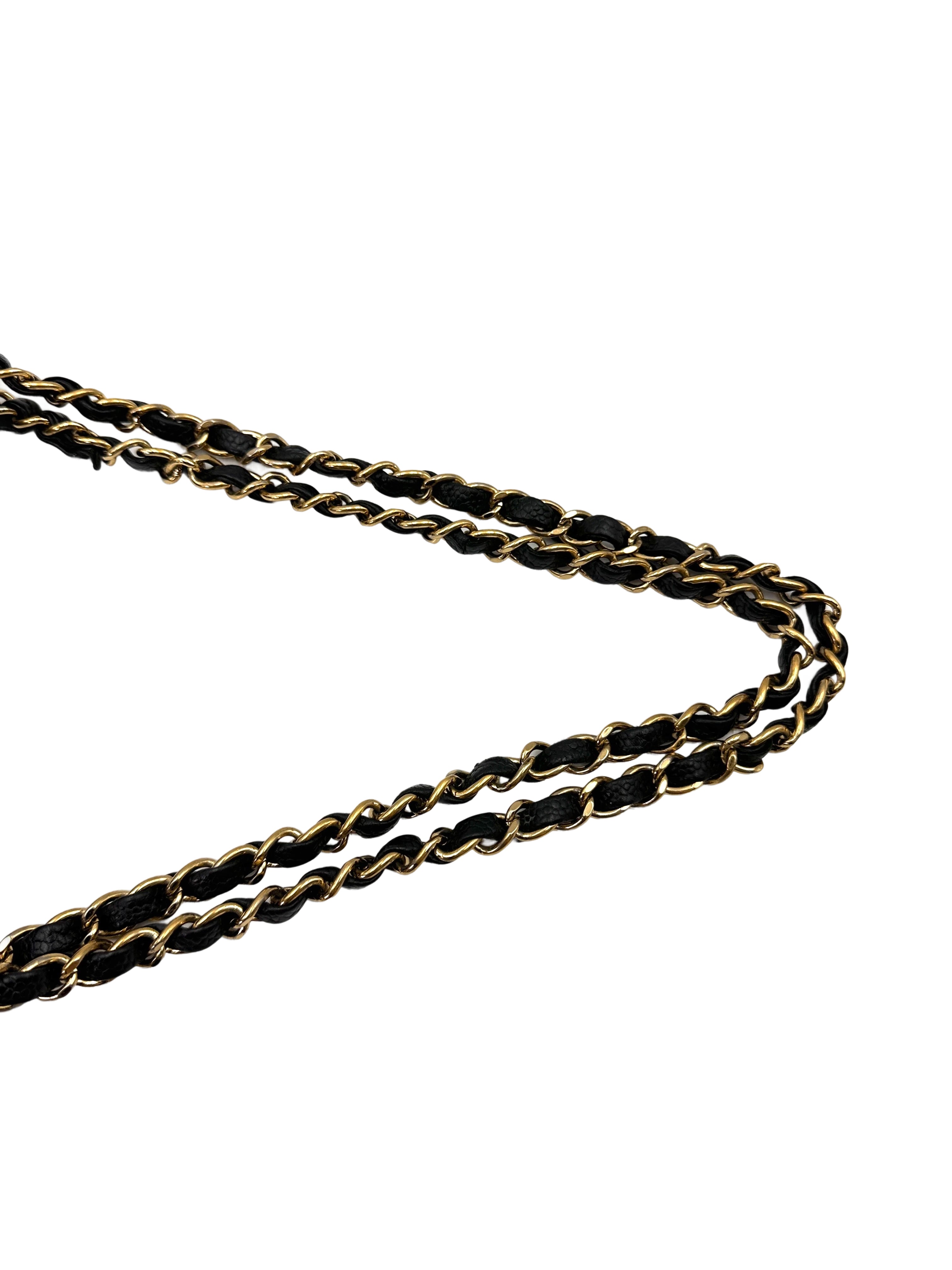 Chanel Classic Flap Black Quilted Leather Medium Size Flap Bag With Gold Buckle(12***53) CC2015