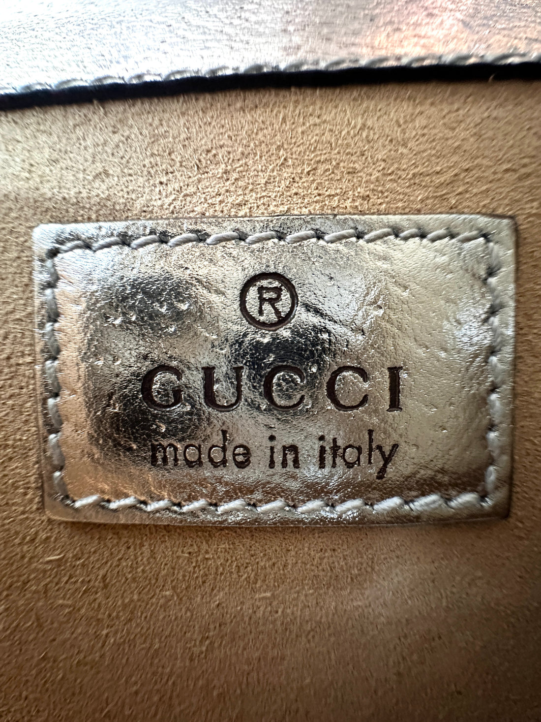 Gucci Dionysus Silver Leather Mini Shoulder Bag GG1096