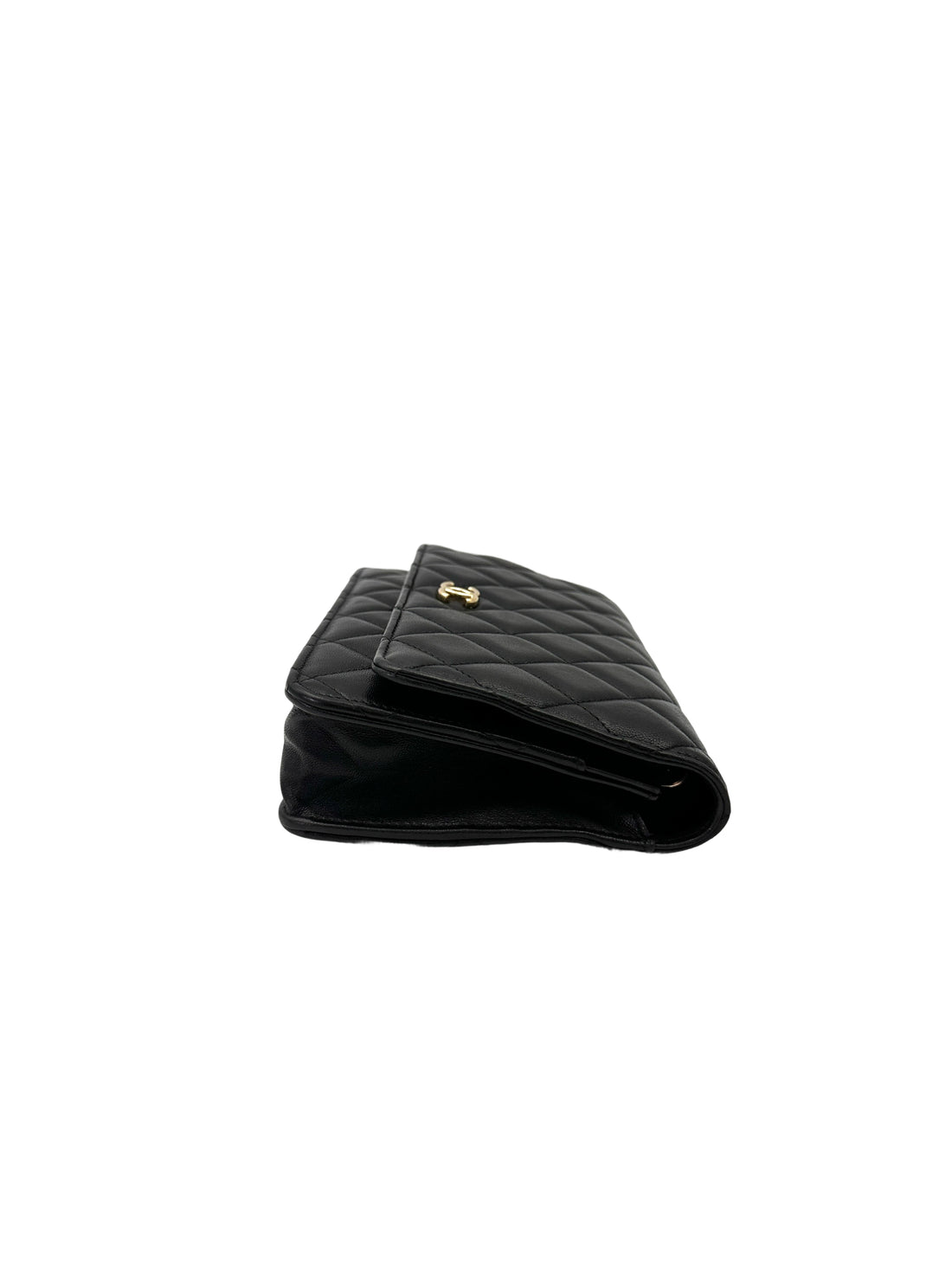 Chanel Black Quilted Leather Wallet On Chain With Gold Buckle(31***09)CC2020