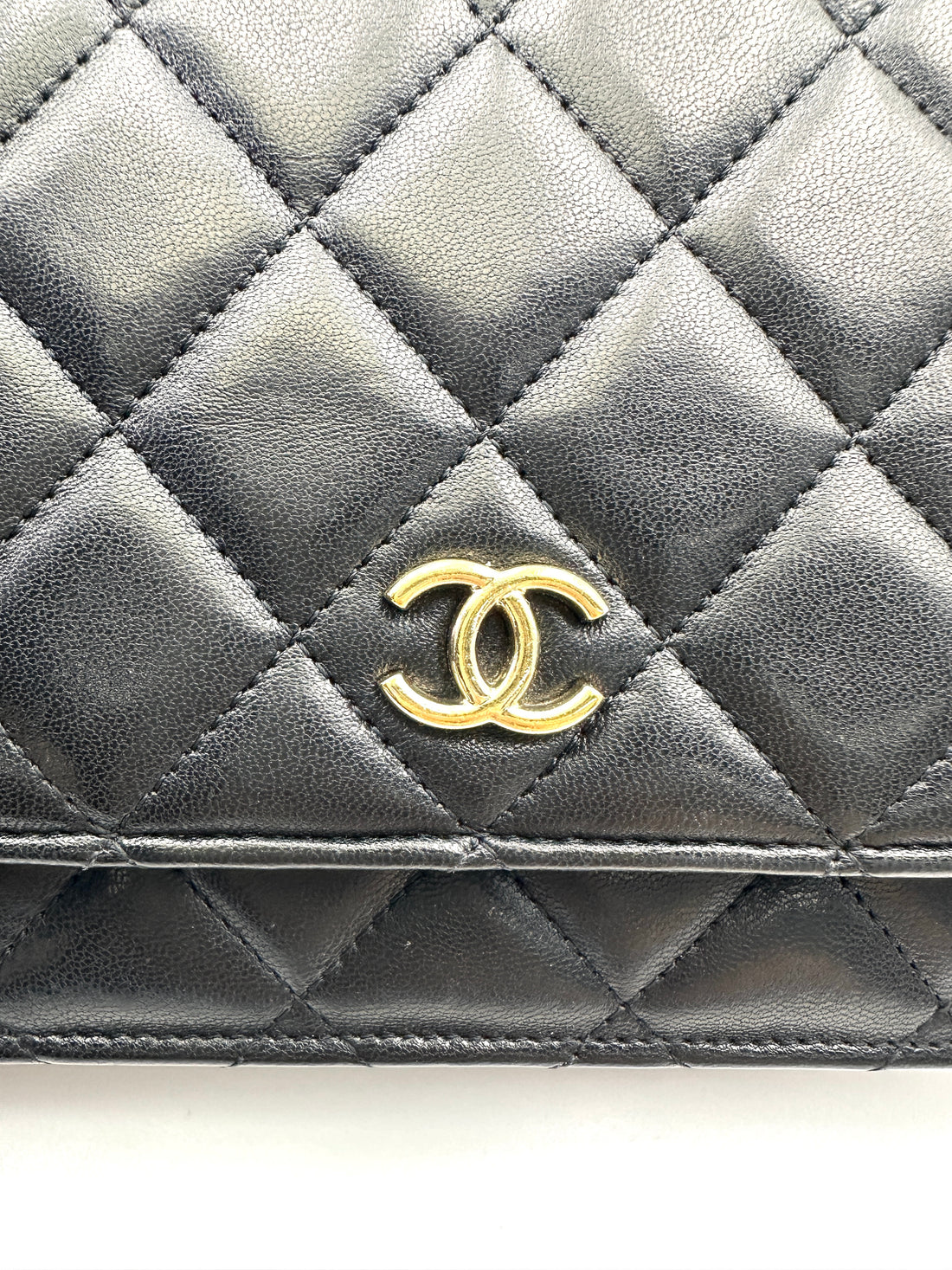 Chanel Black Quilted Leather Wallet On Chain With Gold Buckle(31***09)CC2020