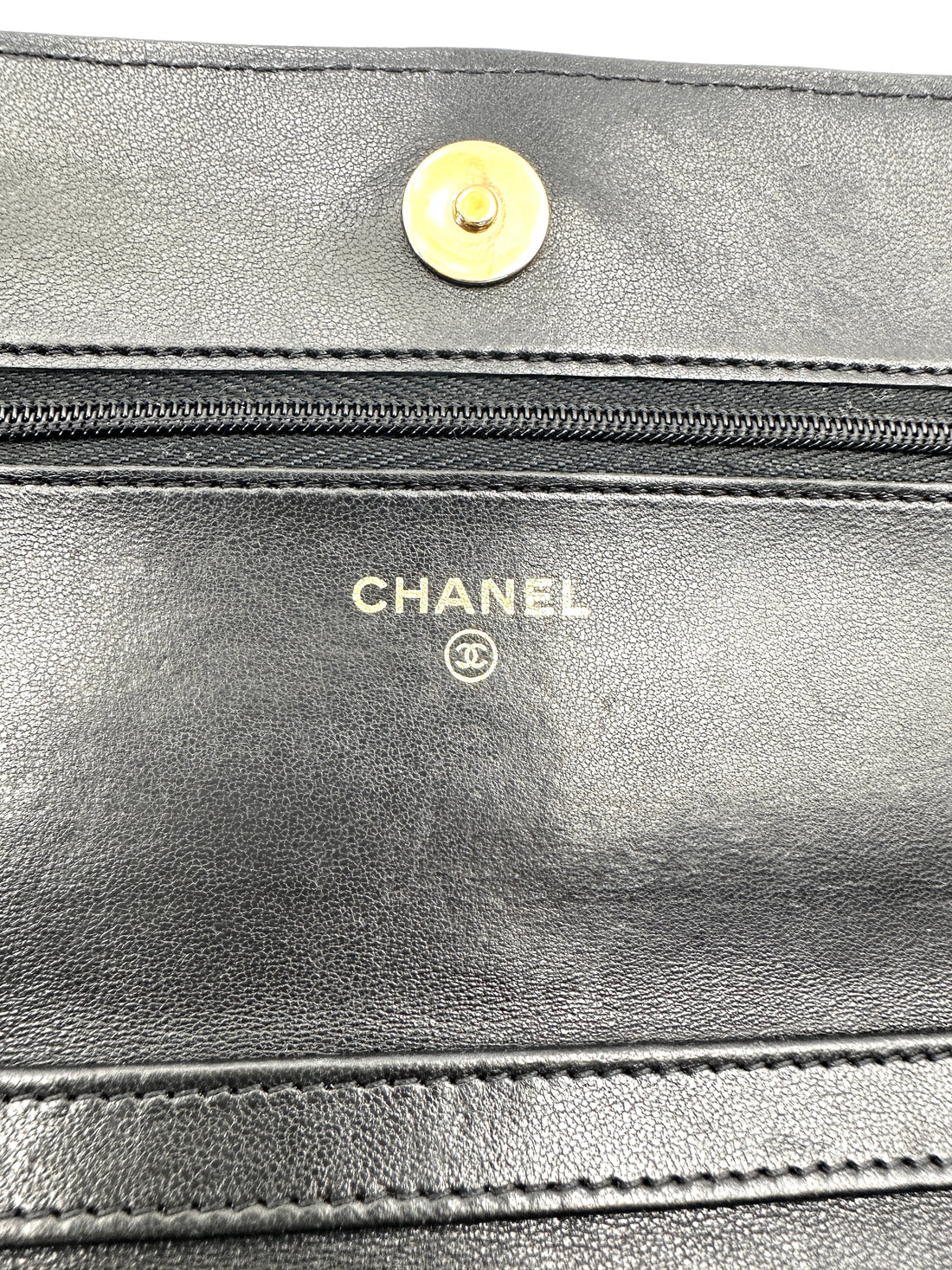 Chanel Black Quilted Leather Wallet On Chain With Gold Buckle(31***09)CC2020