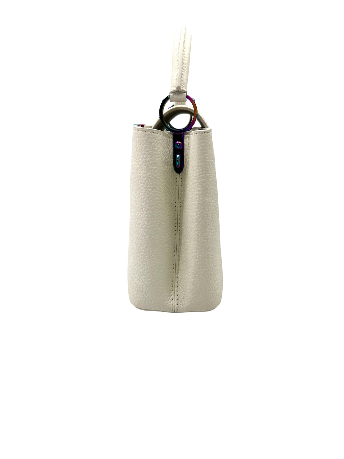 Louis Vuitton Capucines BB White Leather Handle Bag LV2831