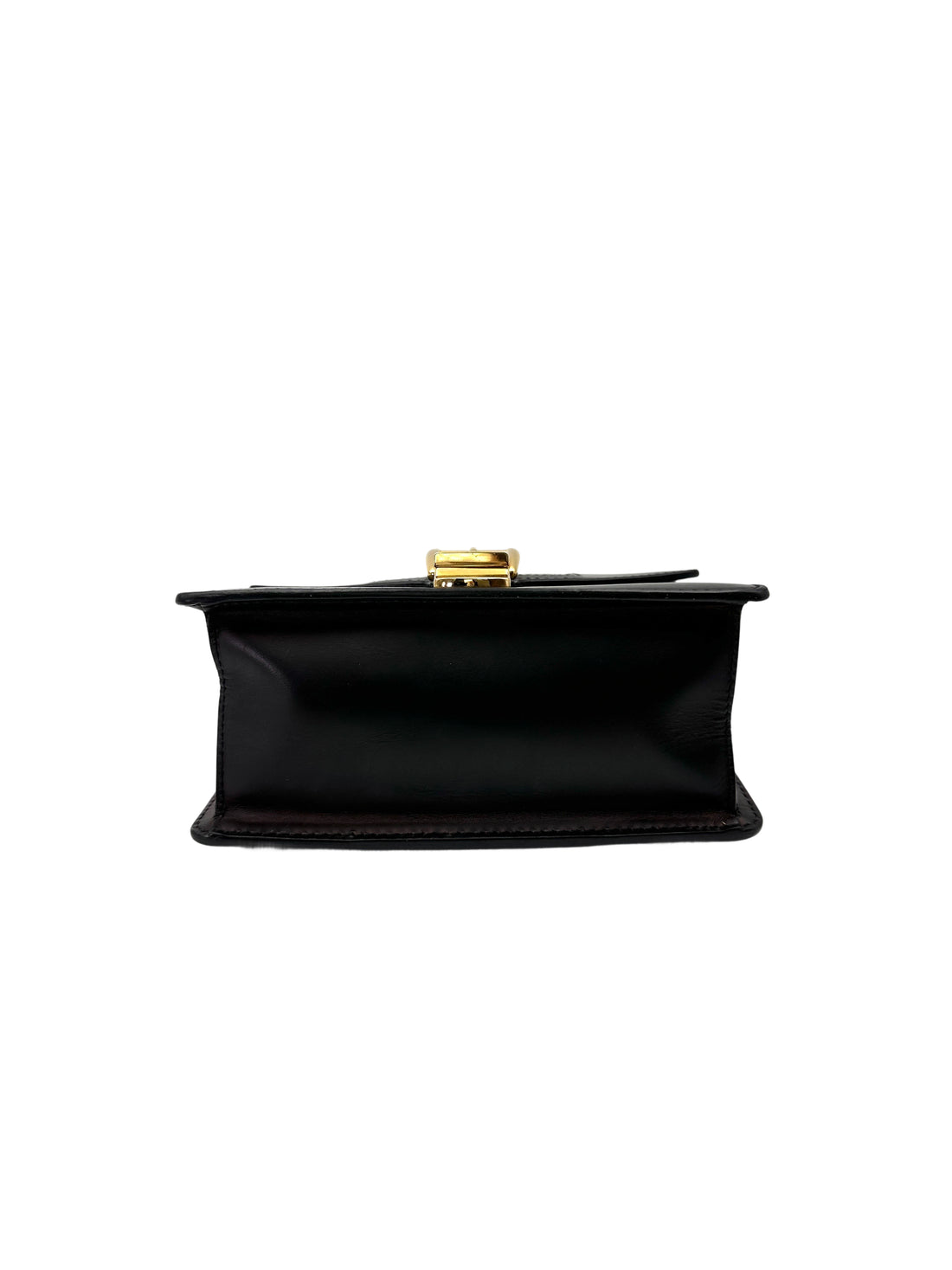 Gucci Sylvie Black Leather Small Size Shoulder Bag GG1097