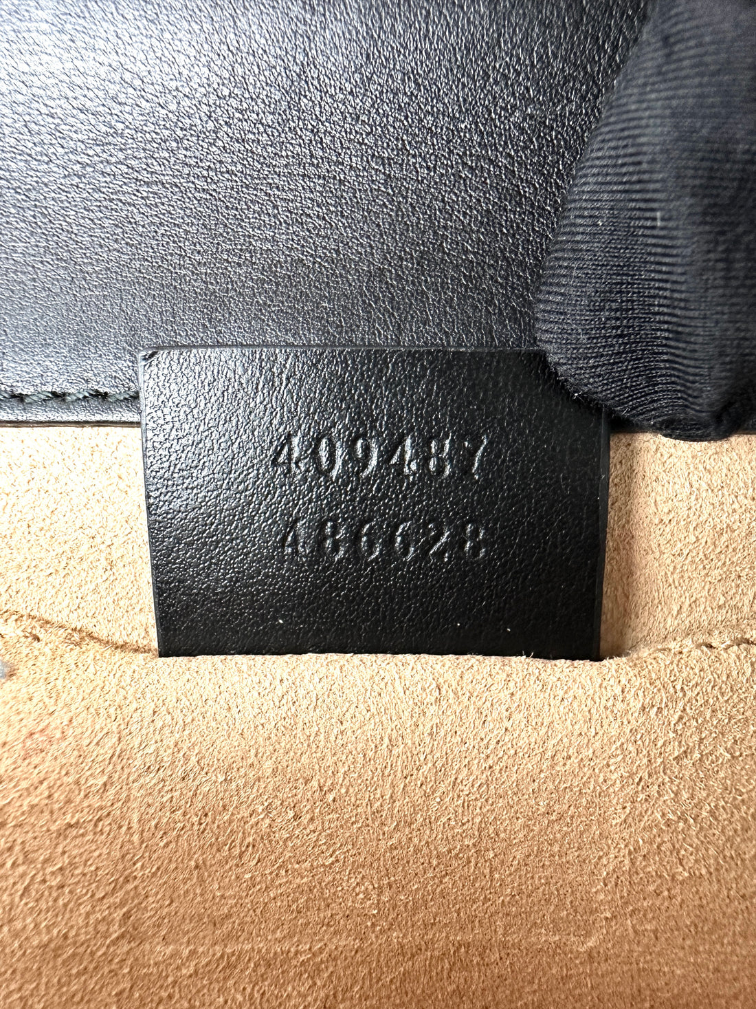 Gucci Padlock Bee Star Black Leather Shoulder Bag GG1094