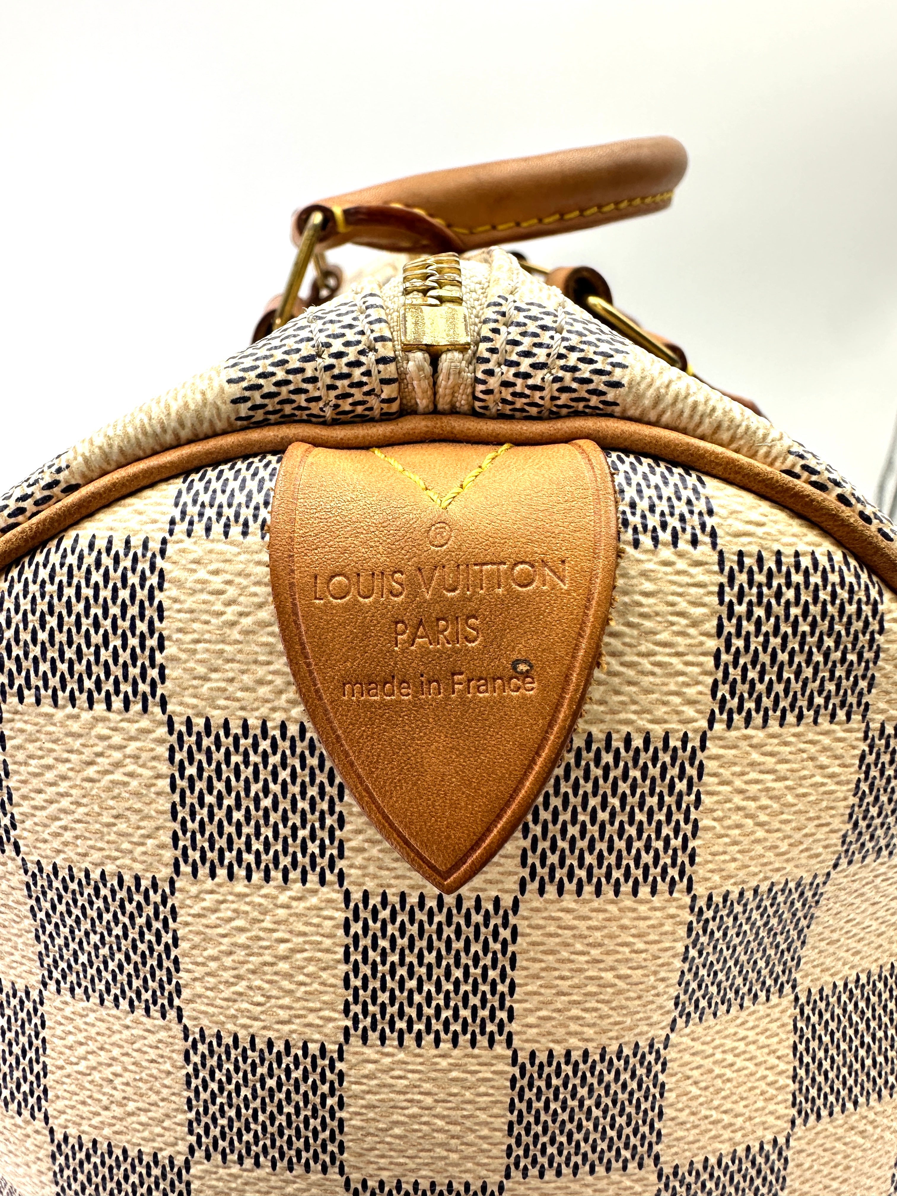 Louis Vuitton Speedy30 Damier Azur Handle Bag LV2832