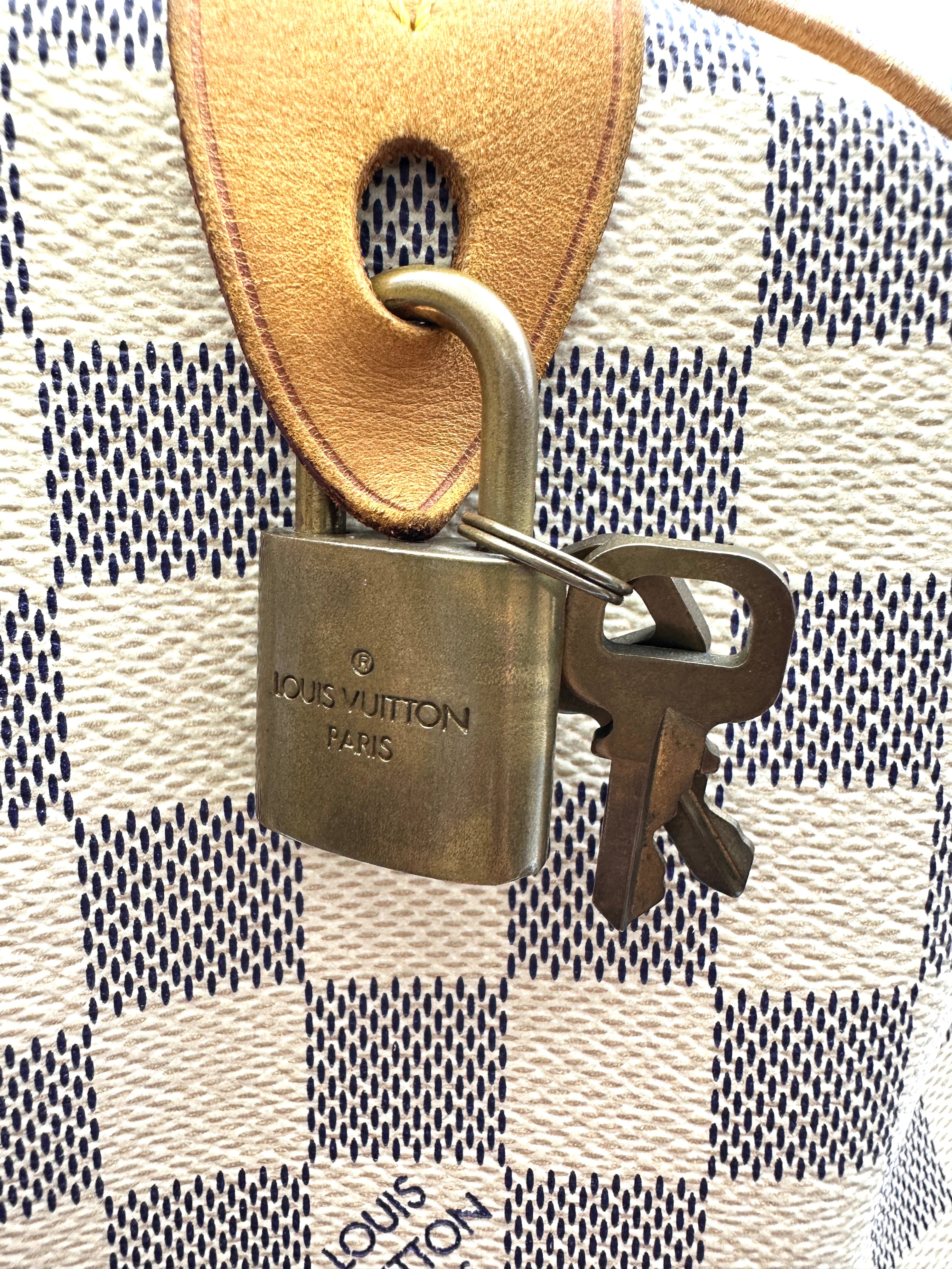Louis Vuitton Speedy30 Damier Azur Handle Bag LV2832