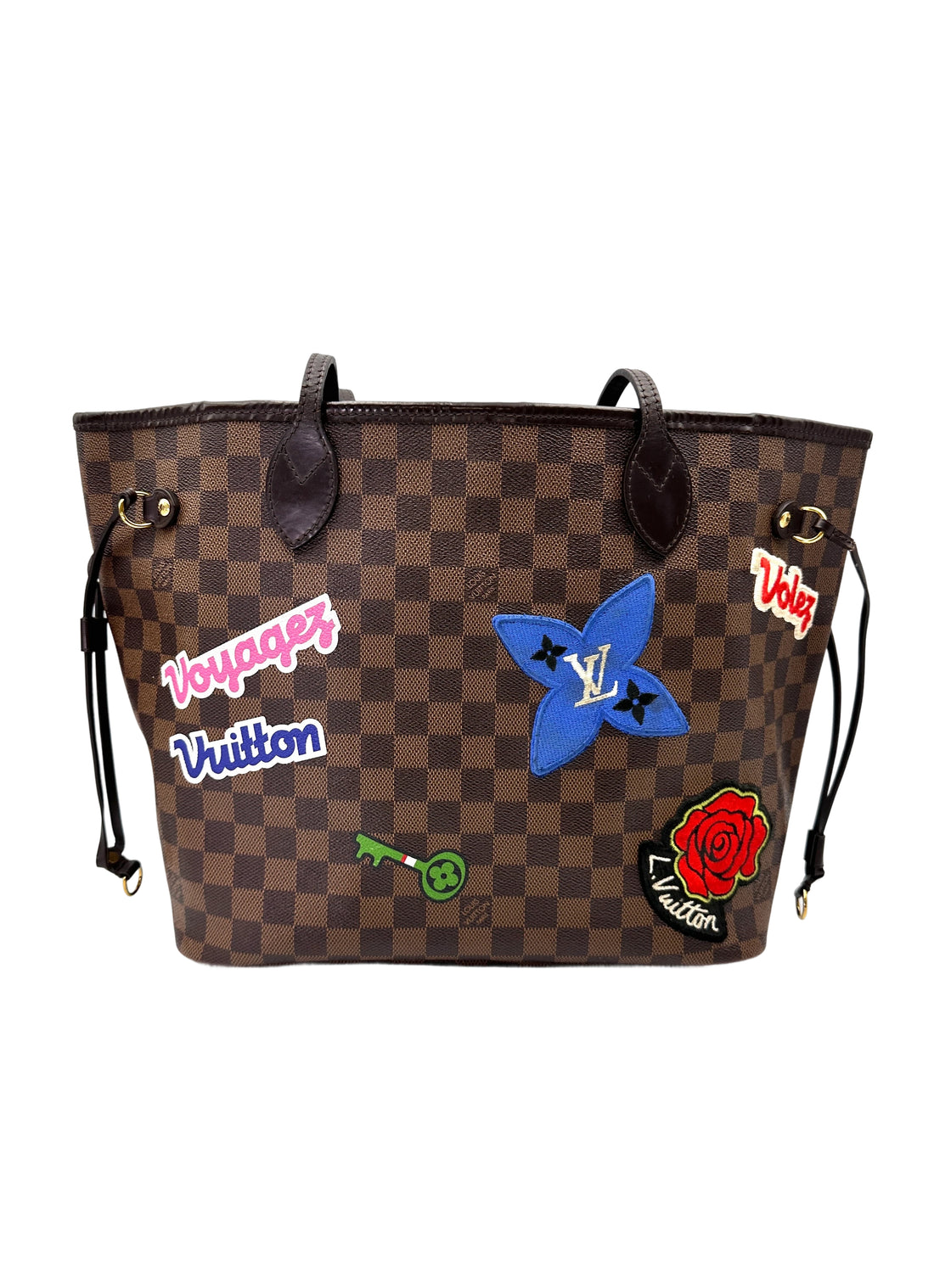 Louis Vuitton Neverfull MM LV Stories Damier Ebene Handle Bag LV2828