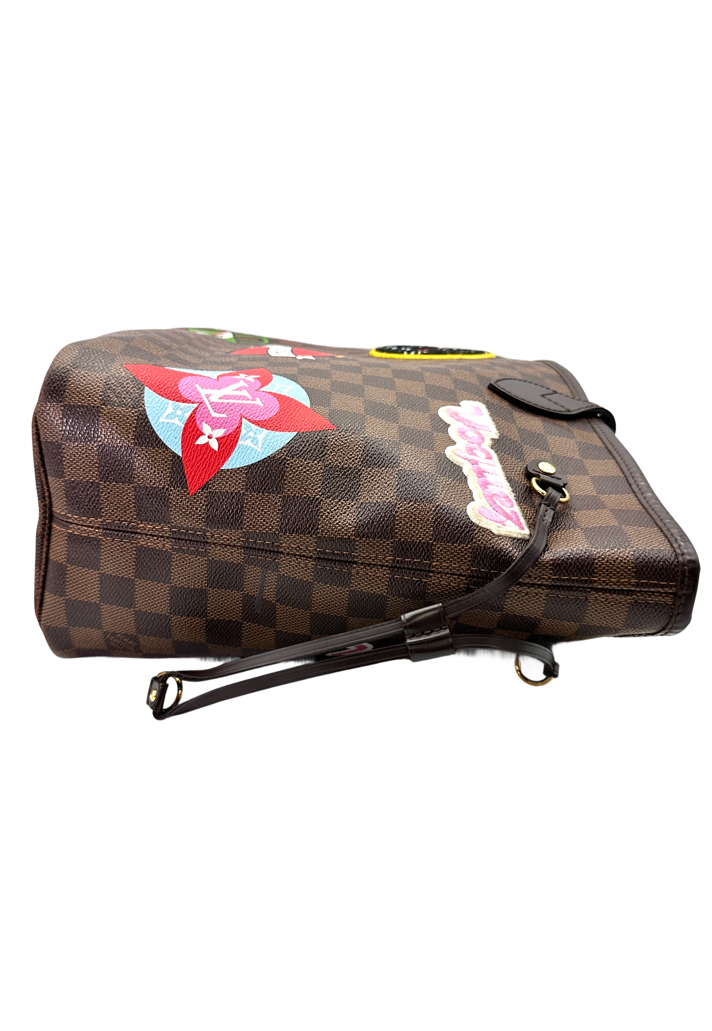 Louis Vuitton Neverfull MM LV Stories Damier Ebene Handle Bag LV2828