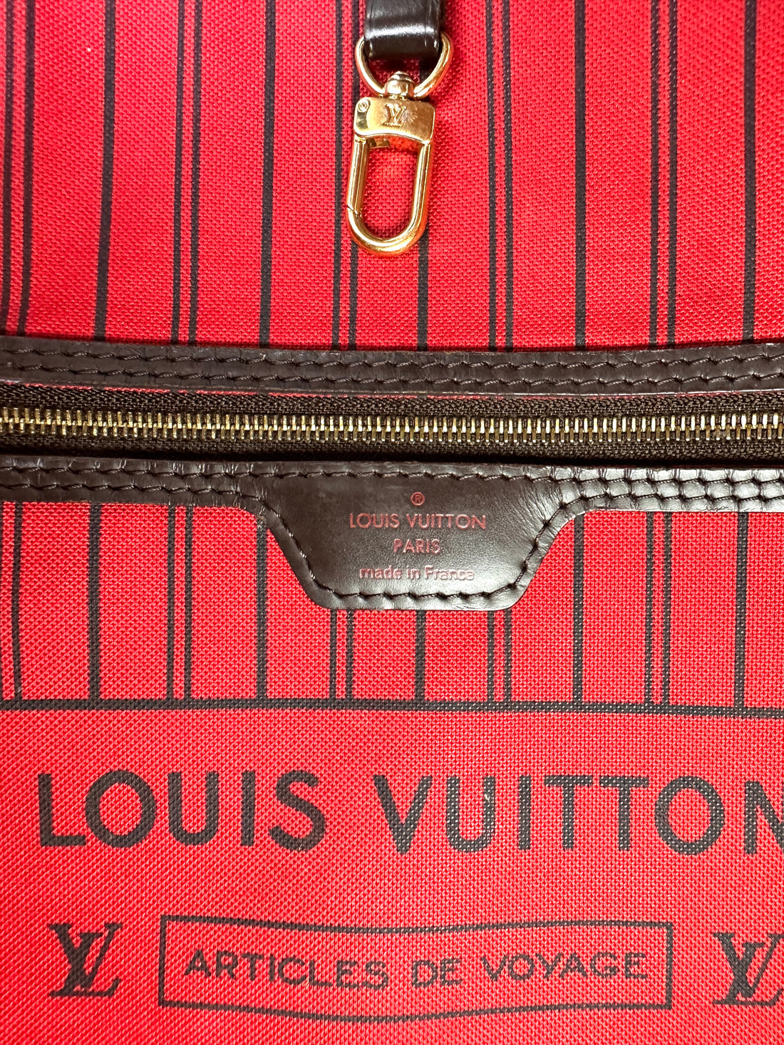 Louis Vuitton Neverfull MM LV Stories Damier Ebene Handle Bag LV2828