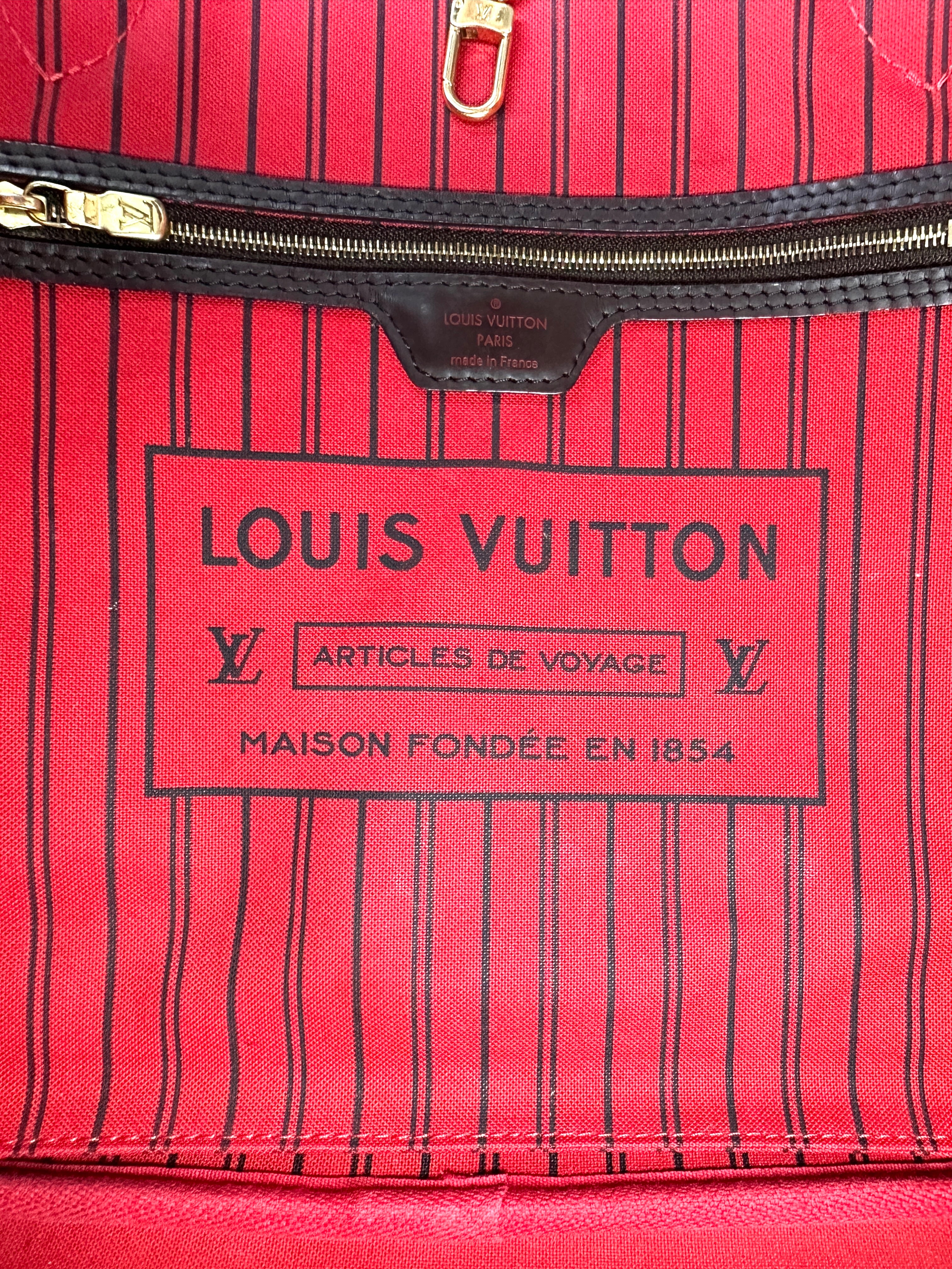 Louis Vuitton Neverfull MM LV Stories Damier Ebene Handle Bag LV2828