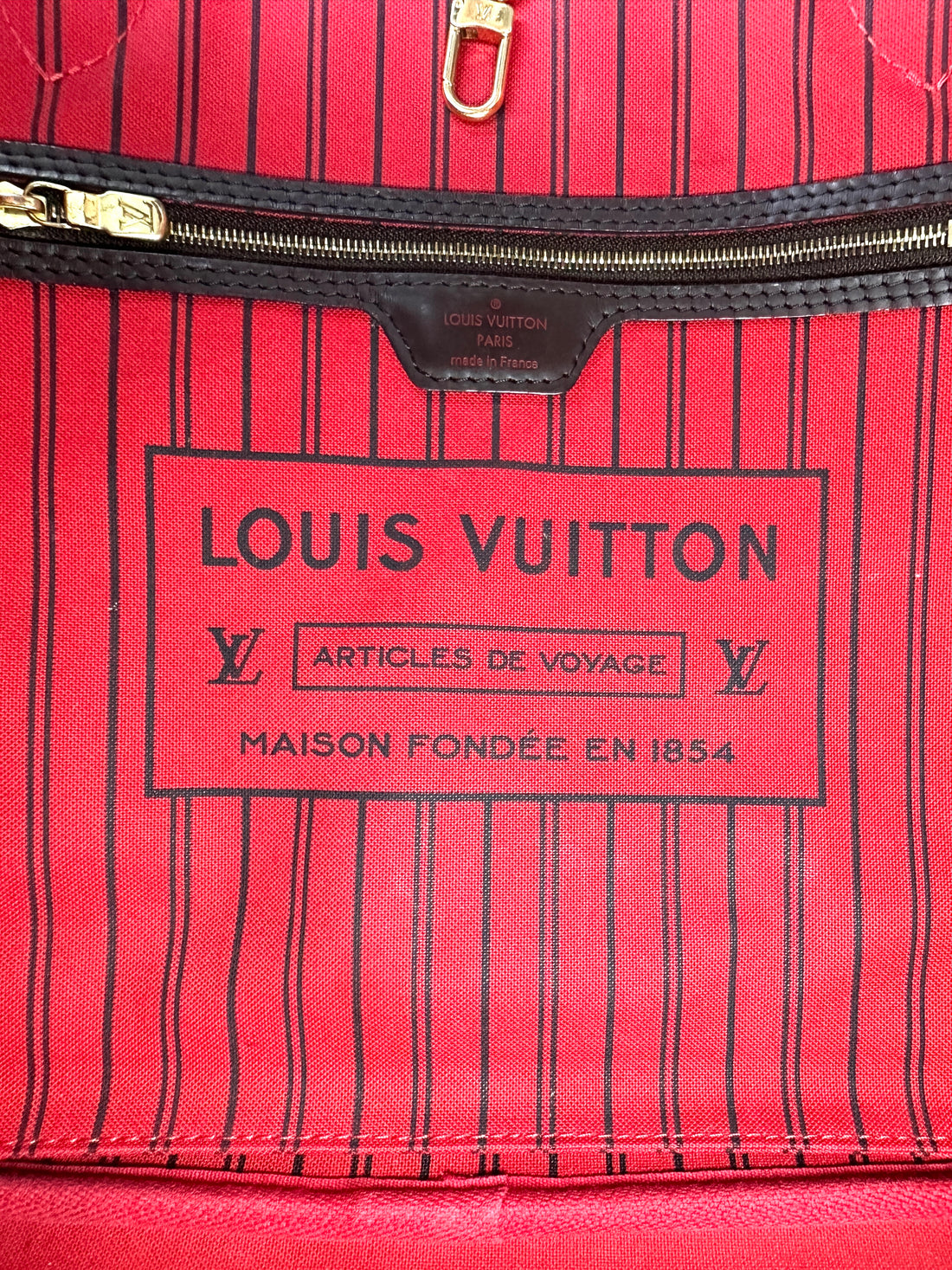 Louis Vuitton Neverfull MM LV Stories Damier Ebene Handle Bag LV2828