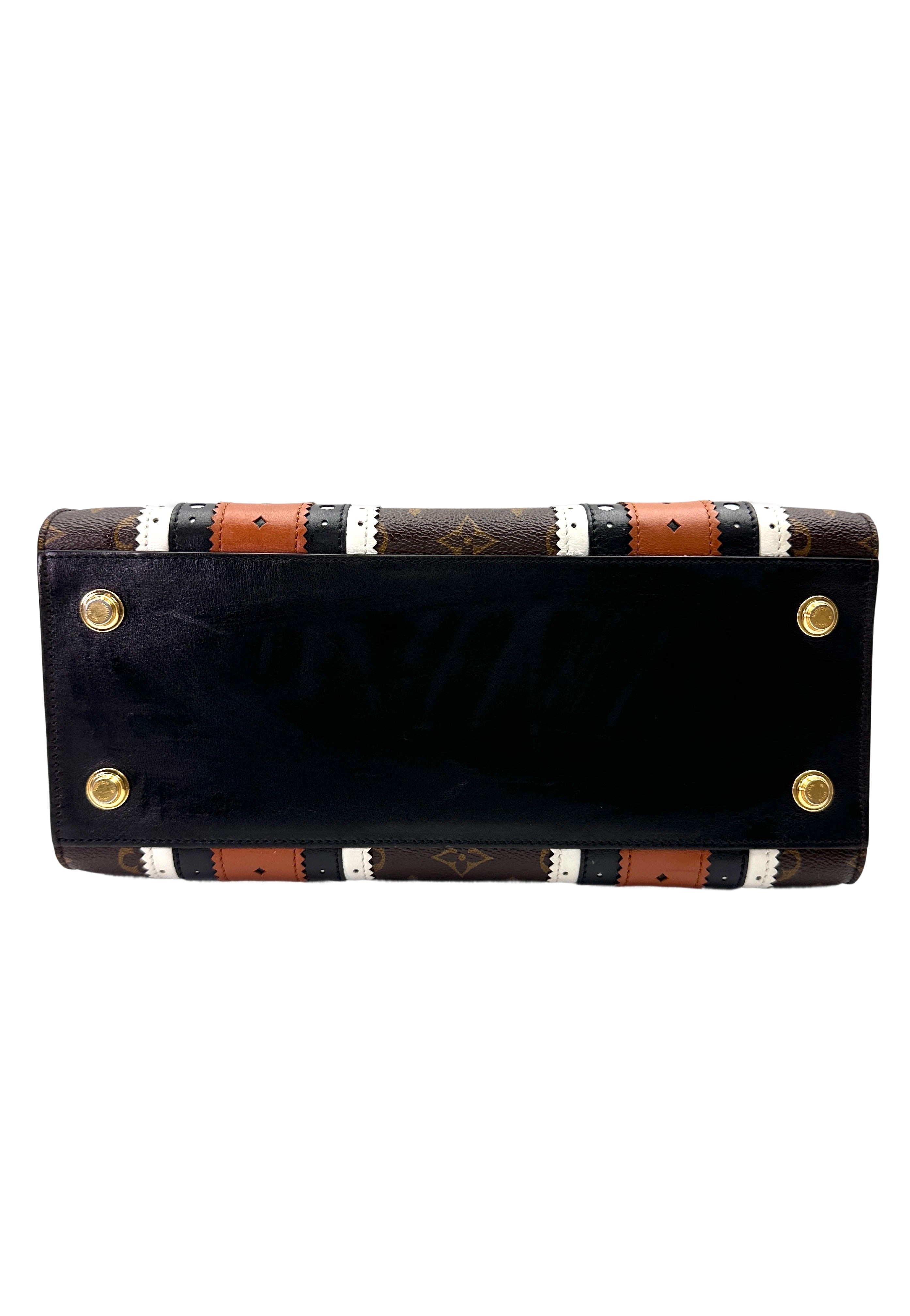 Louis Vuitton City Steamer Monogram Canvas Striped Handle Bag LV2829