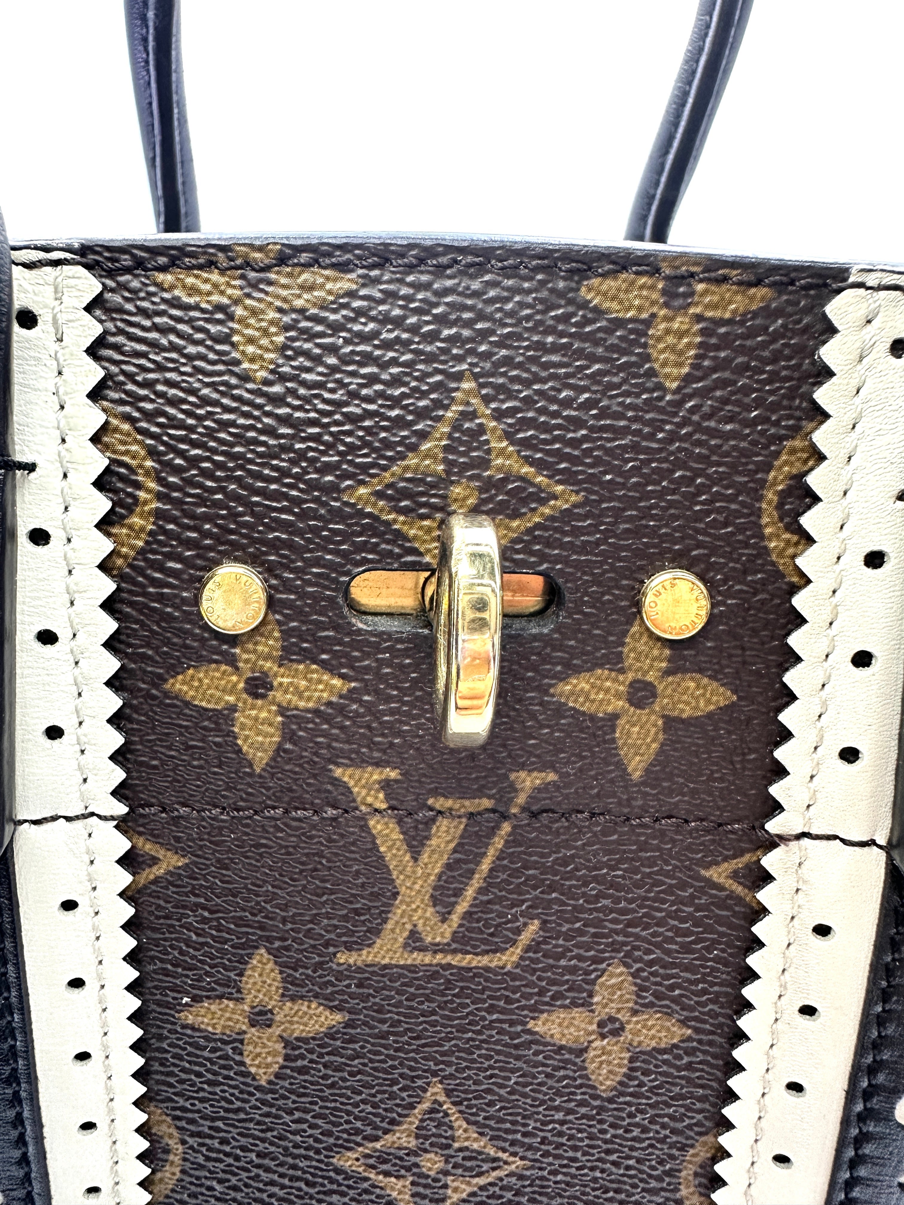 Louis Vuitton City Steamer Monogram Canvas Striped Handle Bag LV2829
