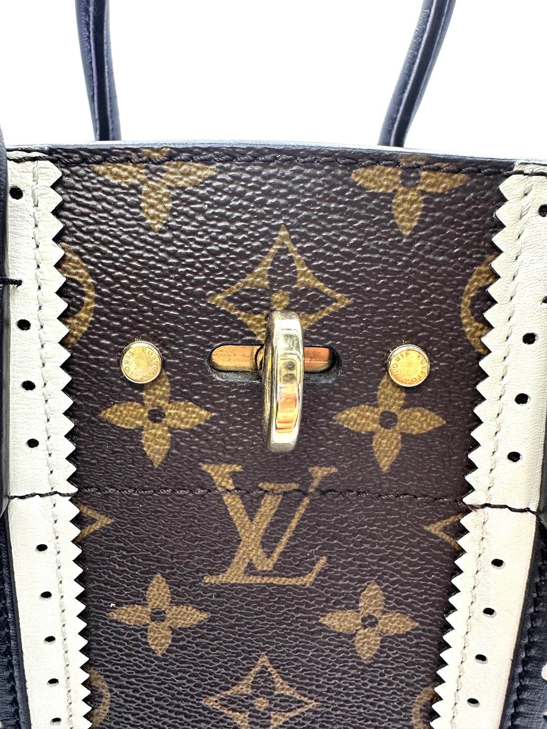 Louis Vuitton City Steamer Monogram Canvas Striped Handle Bag LV2829