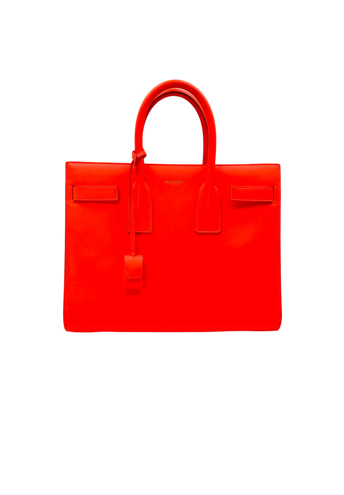 Saint Laurent Sac de Jour Red Leather Medium Size Handle Bag SL239