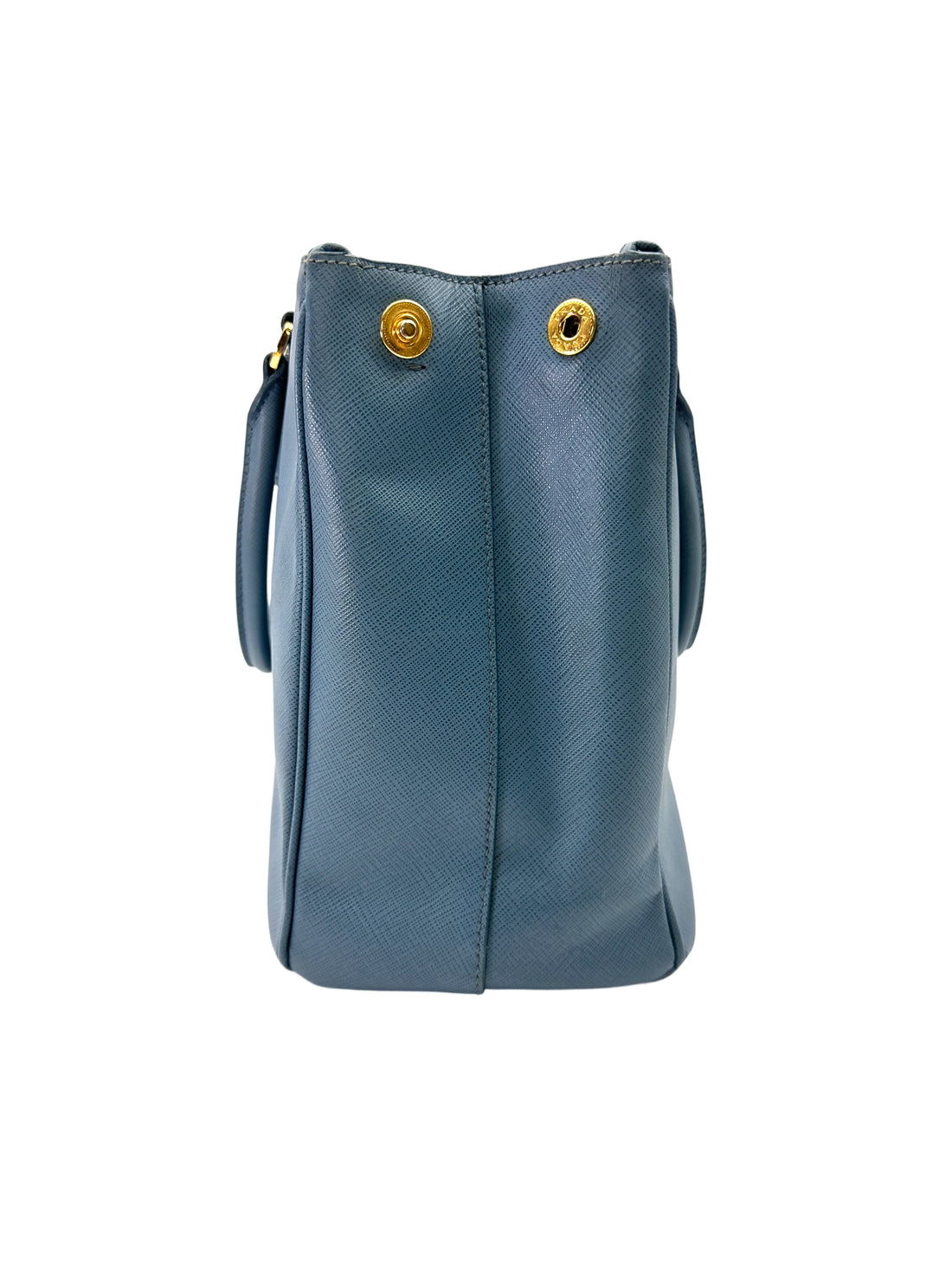 Prada Galleria Blue Saffiano Leather Handle Bag PR380