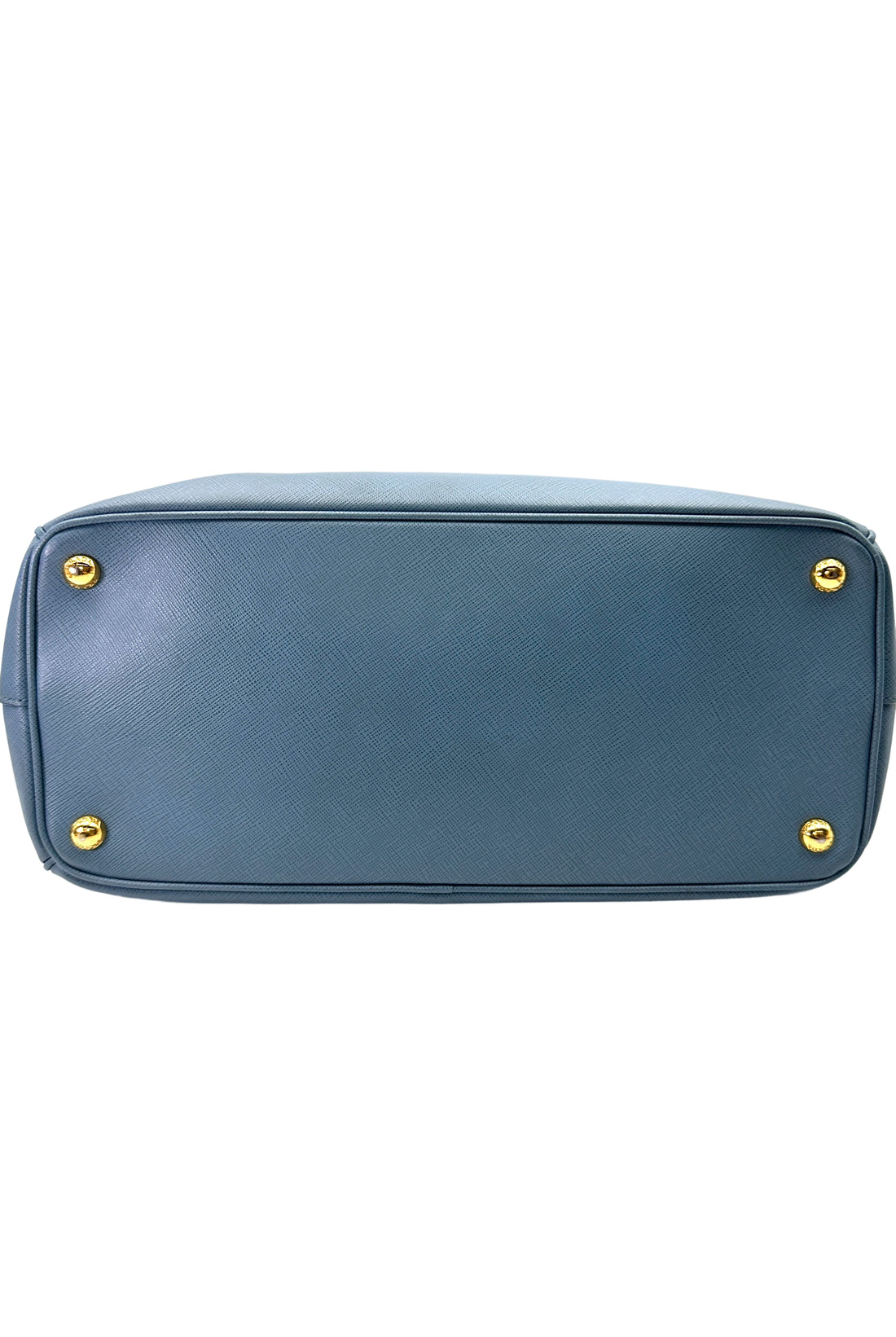 Prada Galleria Blue Saffiano Leather Handle Bag PR380