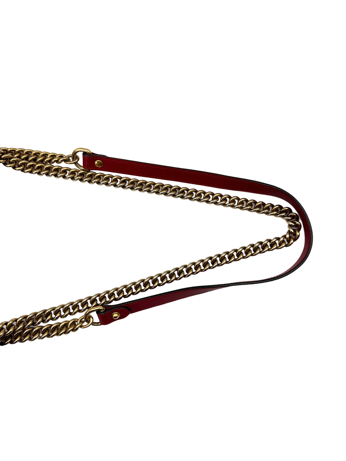 Gucci GG Marmont Red Matelasse Leather Shoulder Bag GG1103