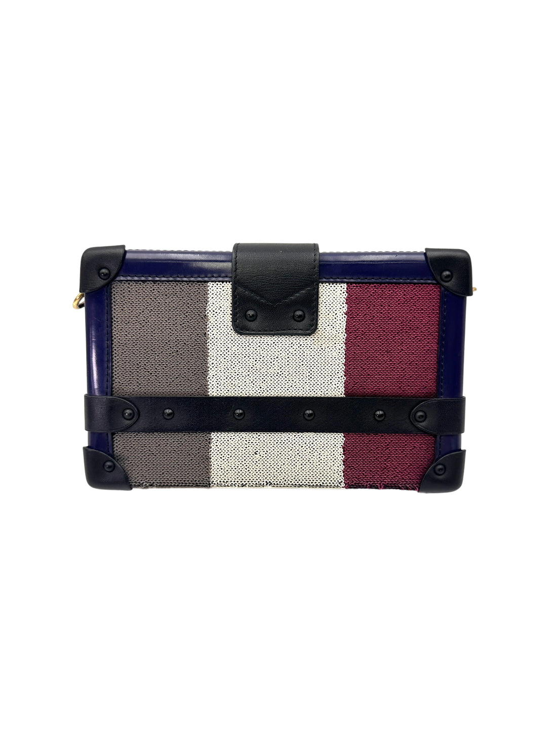 Louis Vuitton Petite Malle Multicolor Sequin Monogram Shoulder Bag LV2835