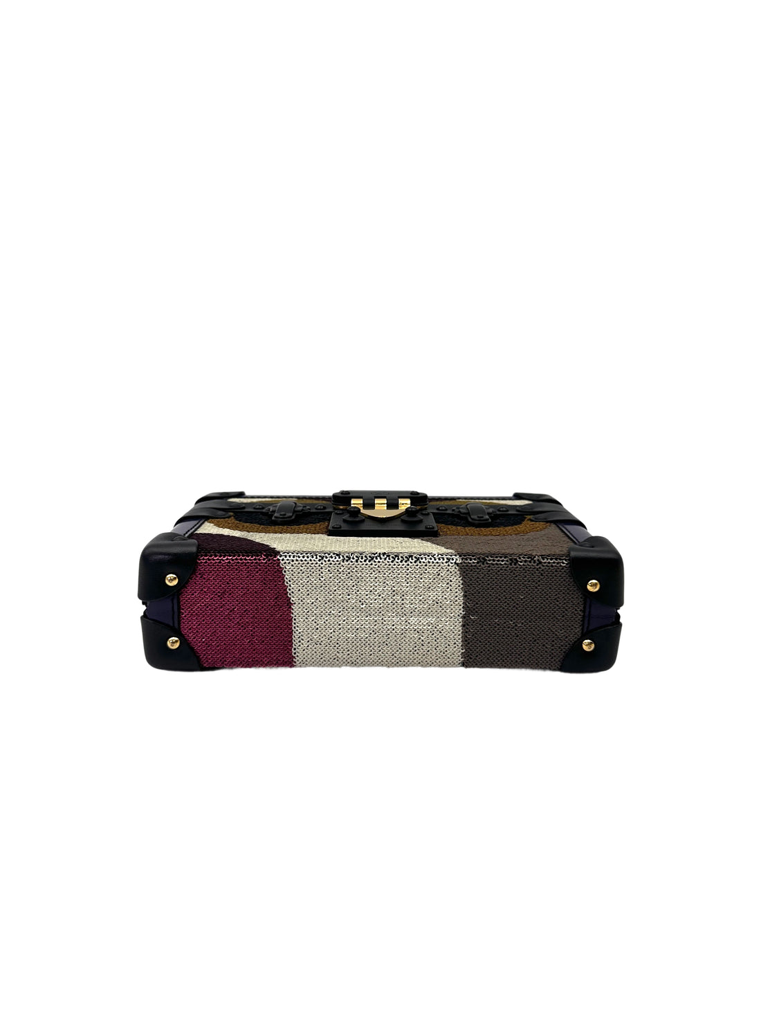 Louis Vuitton Petite Malle Multicolor Sequin Monogram Shoulder Bag LV2835