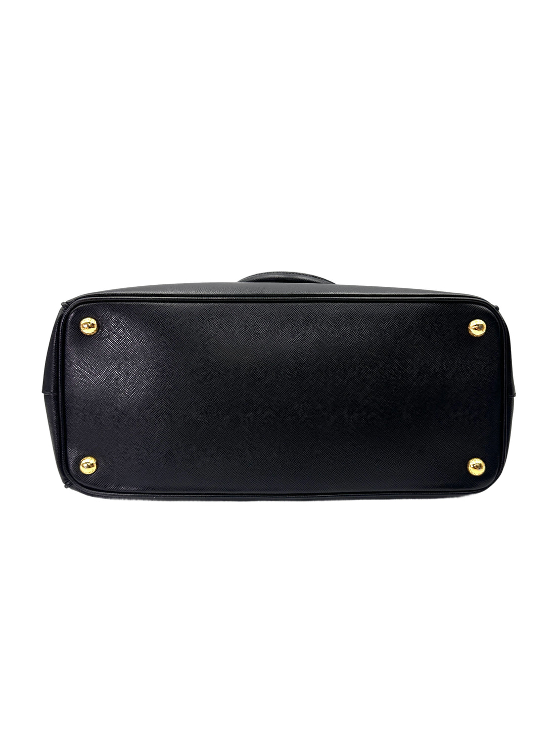 Prada Galleria Black Saffiano Leather Medium Size Handle Bag PR383