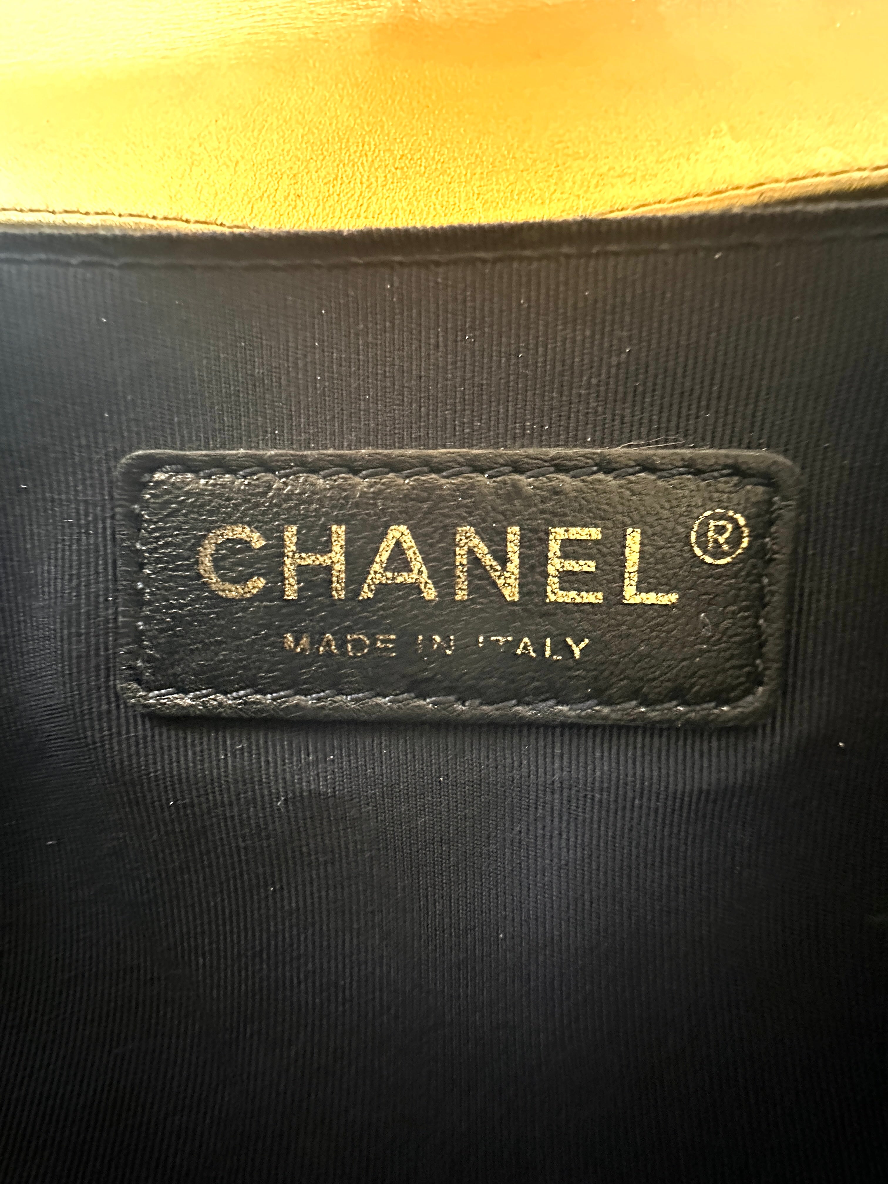 Chanel LeBoy Gold Perforated Embossed Flap Bag(18***58) CC2019