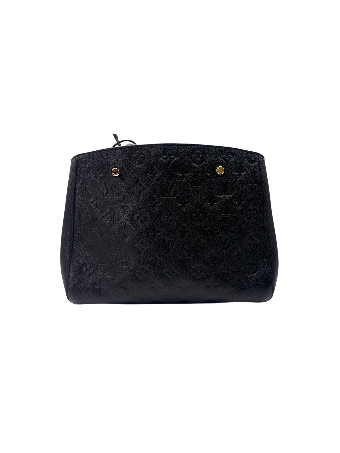 Louis Vuitton Montaigne MM Black Monogram Empreinte Handle Bag LV2833