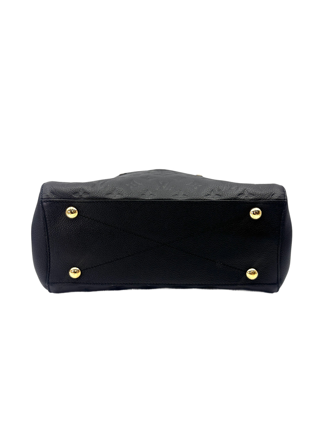 Louis Vuitton Montaigne MM Black Monogram Empreinte Handle Bag LV2833