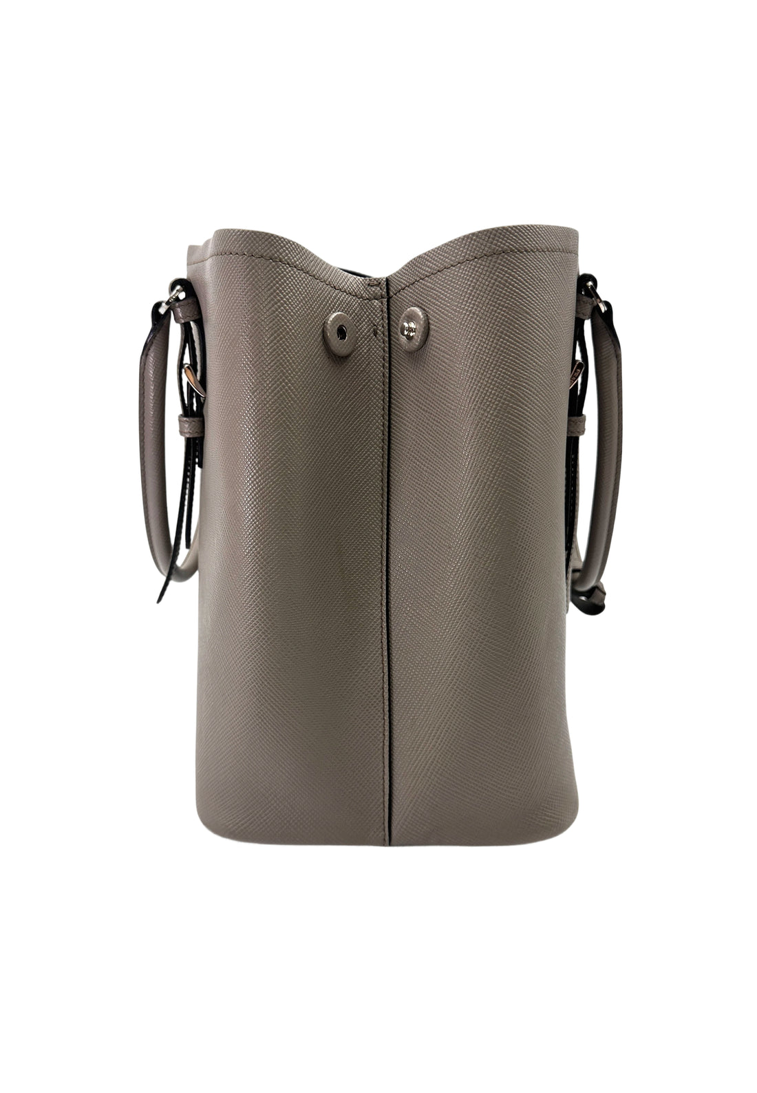 Prada Galleria Grey Saffiano Leather Handle Bag PR382
