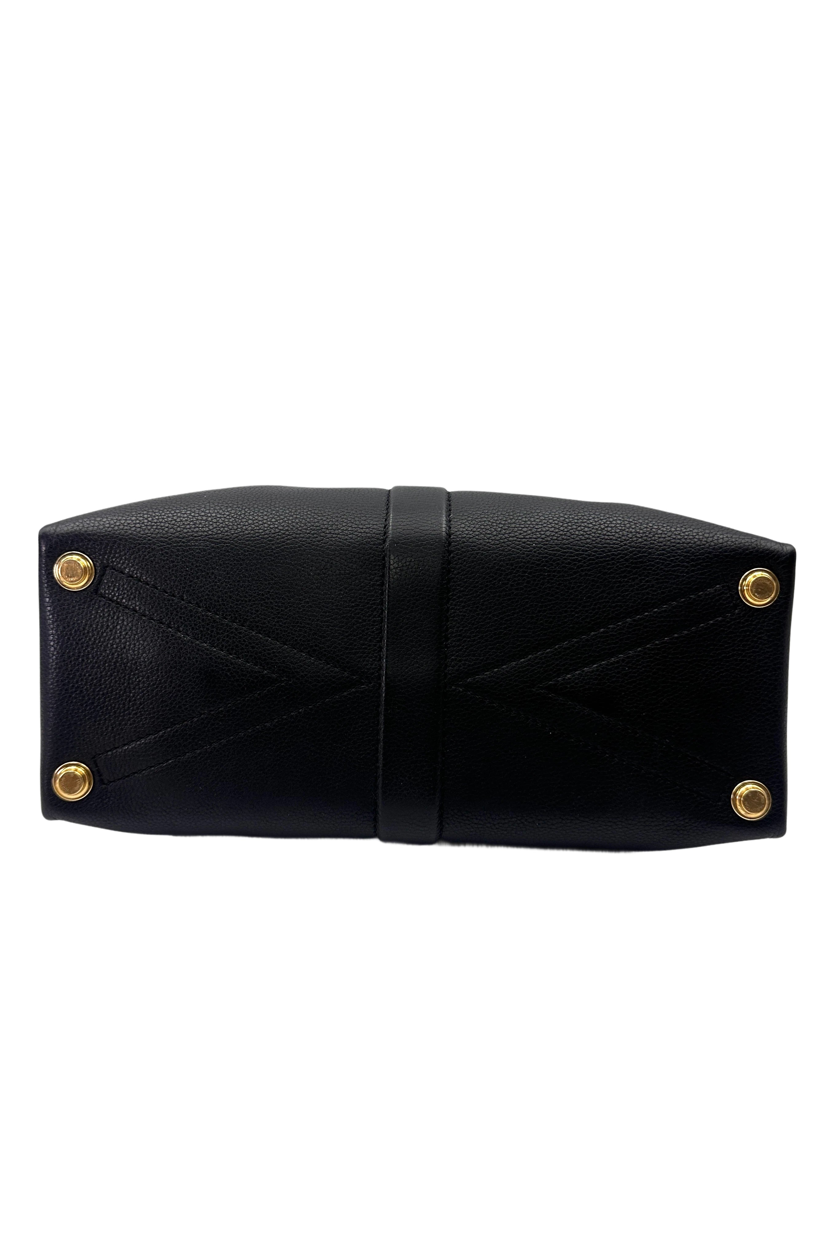 Louis Vuitton Rose Des Vents Black Leather Handle Bag LV2834