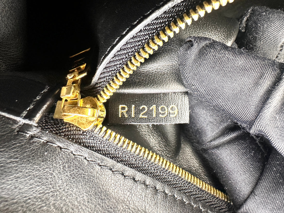 Louis Vuitton Rose Des Vents Black Leather Handle Bag LV2834