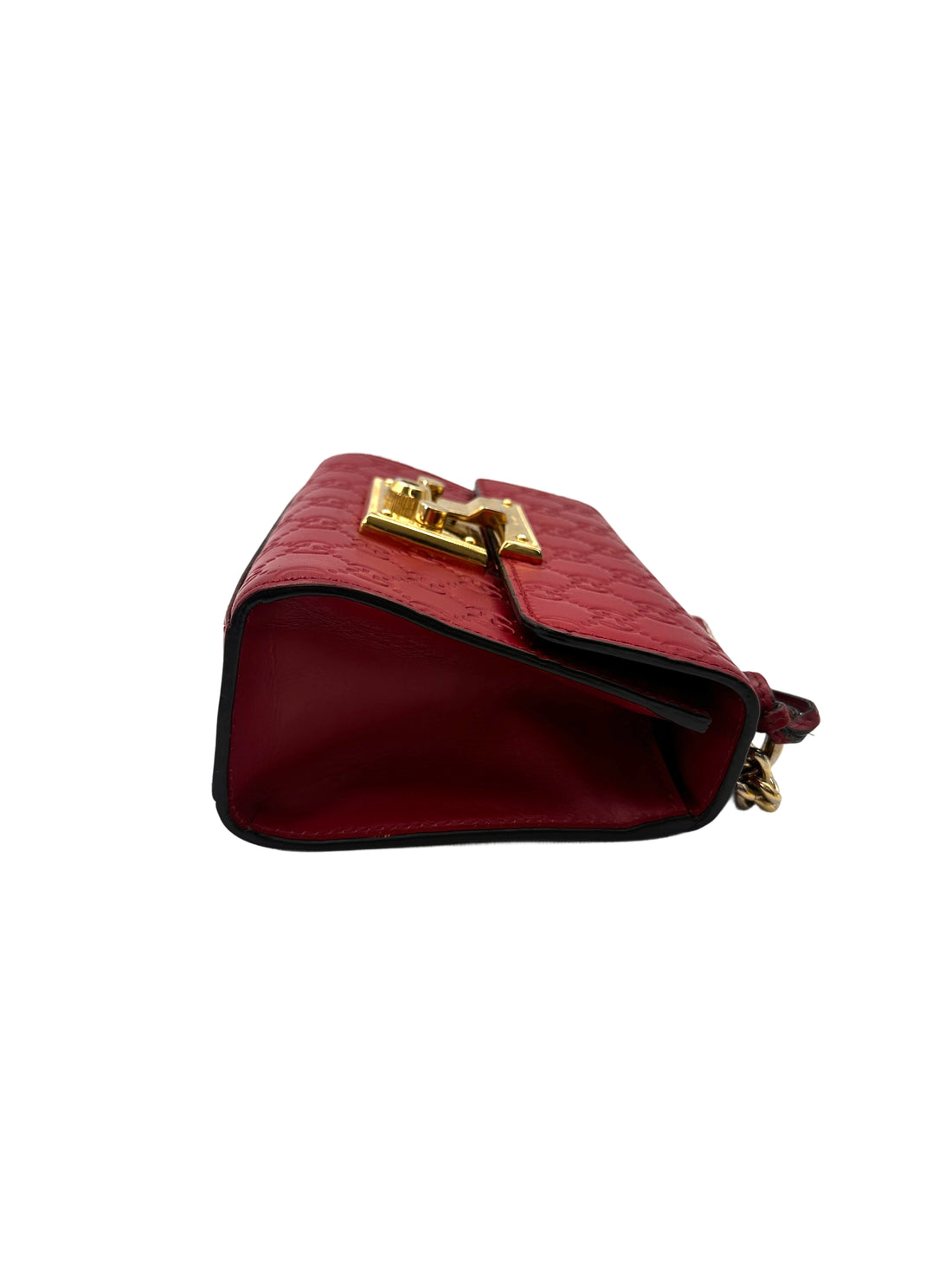 Gucci Padlock Red Guccissima Leather Shoulder Bag GG1106