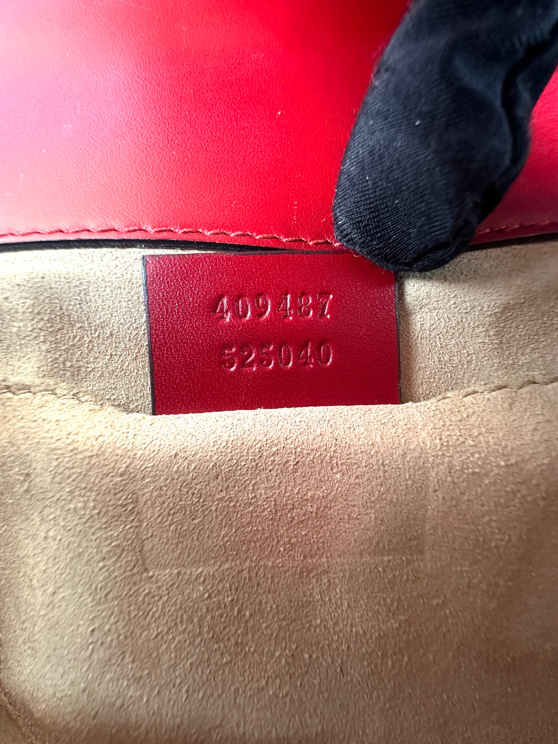 Gucci Padlock Red Guccissima Leather Shoulder Bag GG1106