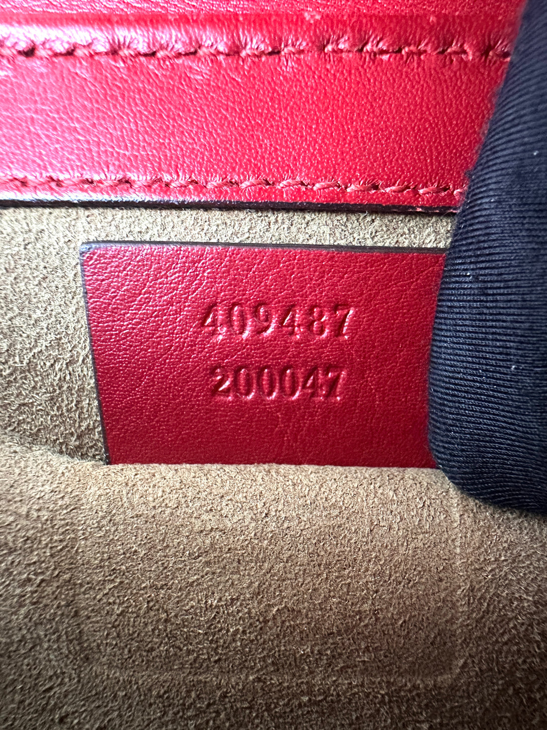 Gucci Padlock GG Canvas & Red Leather Handle Shoulder Bag GG1109