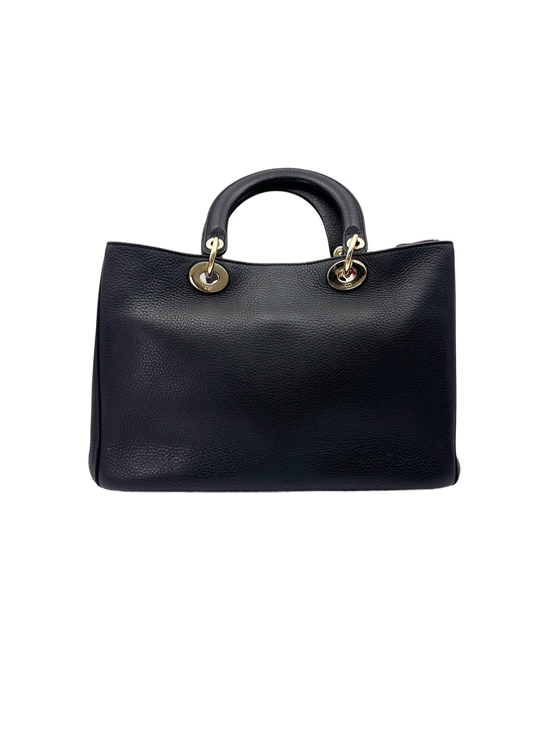 Christian Dior Diorissimo Grey Leather Top Handle Bag DR747