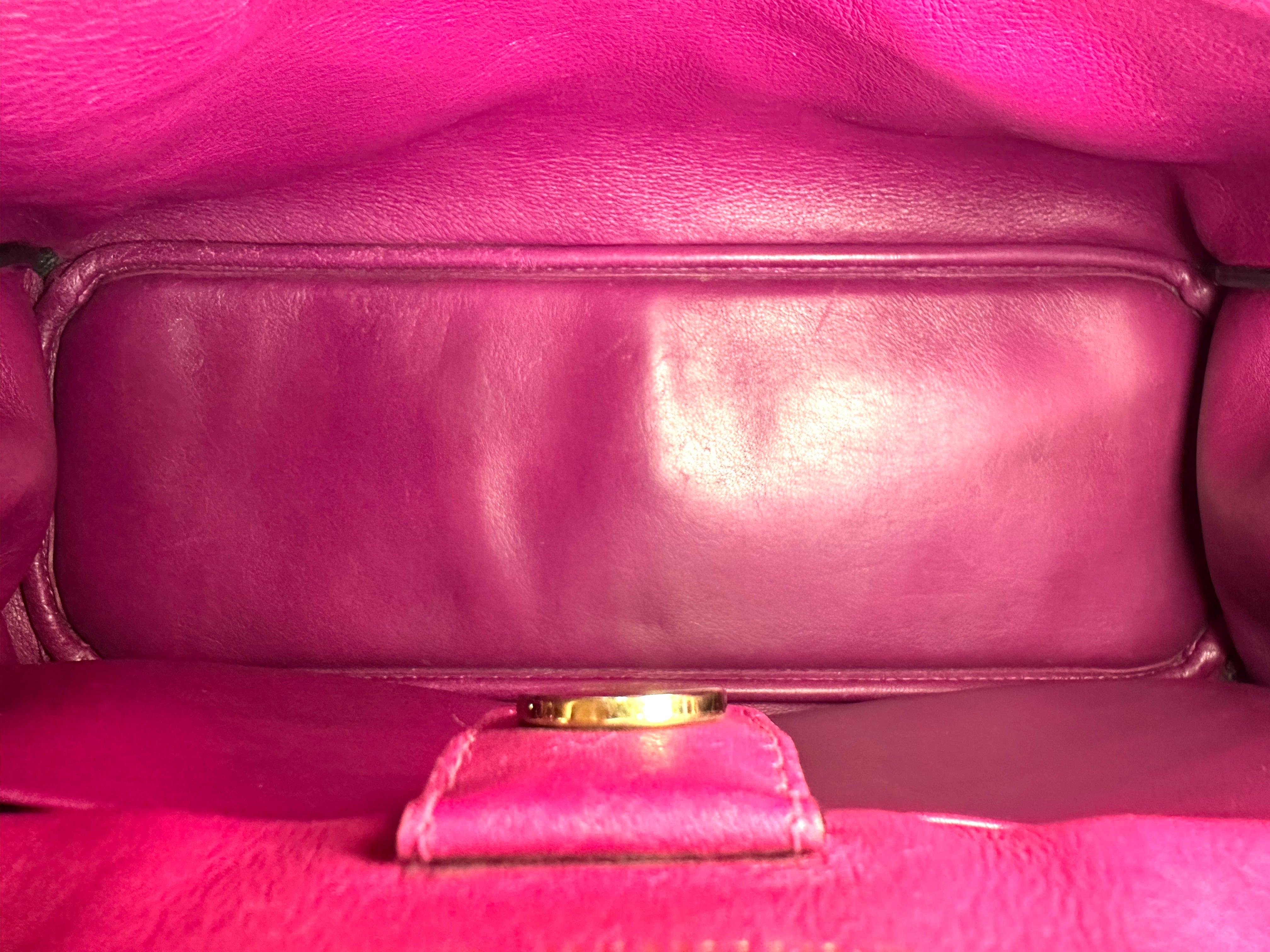 Christian Dior Diorissimo Grey Leather Top Handle Bag DR747