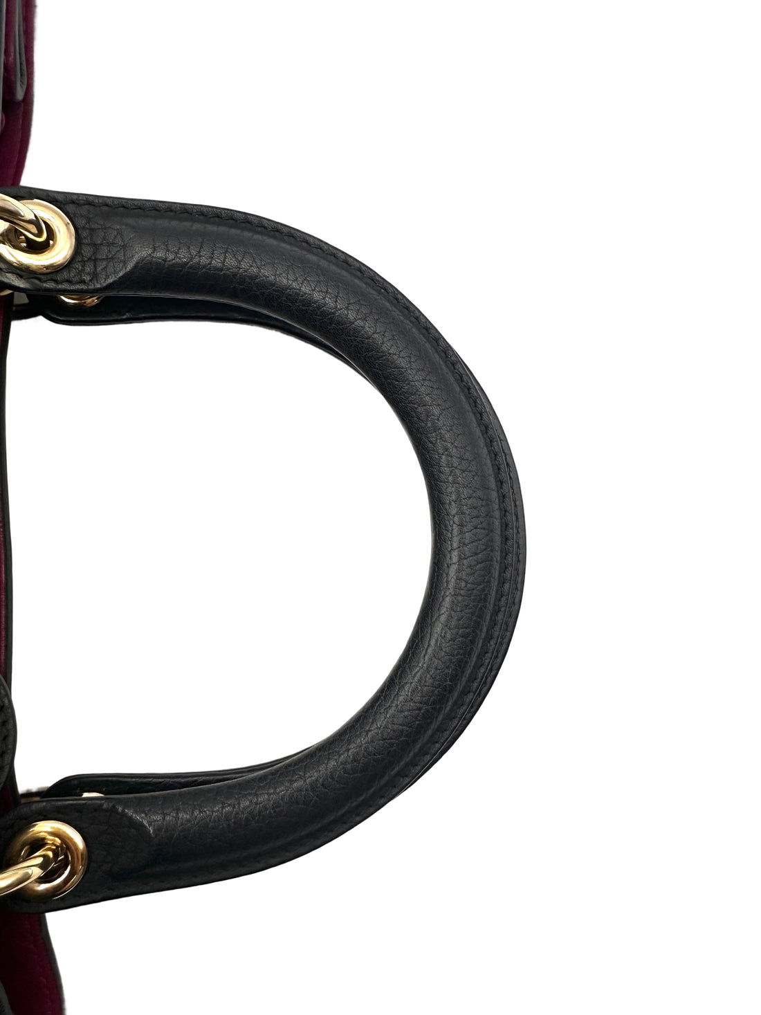 Christian Dior Diorissimo Grey Leather Top Handle Bag DR747