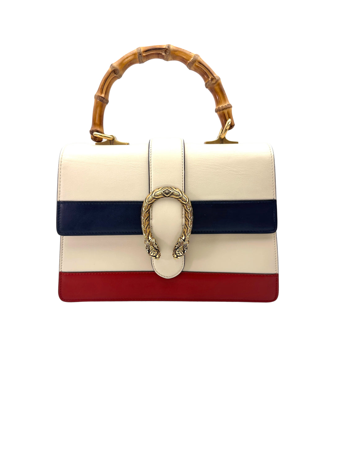 Gucci Dionysus Multicolor Leather Bamboo Top Handle Bag GG1100