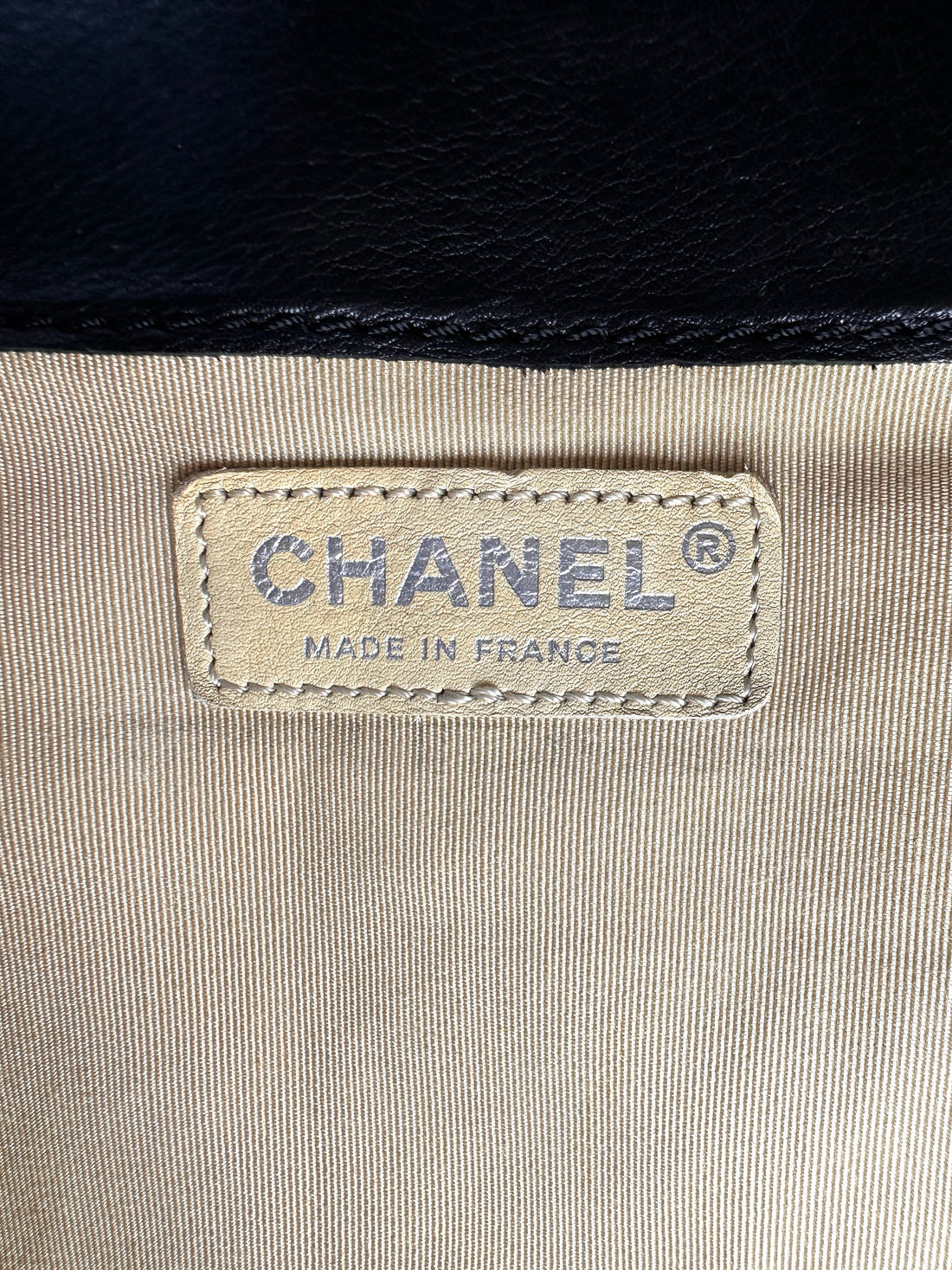 Chanel LeBoy Black Woven Leather Flap Bag With Silver Buckle(19***53)CC2018