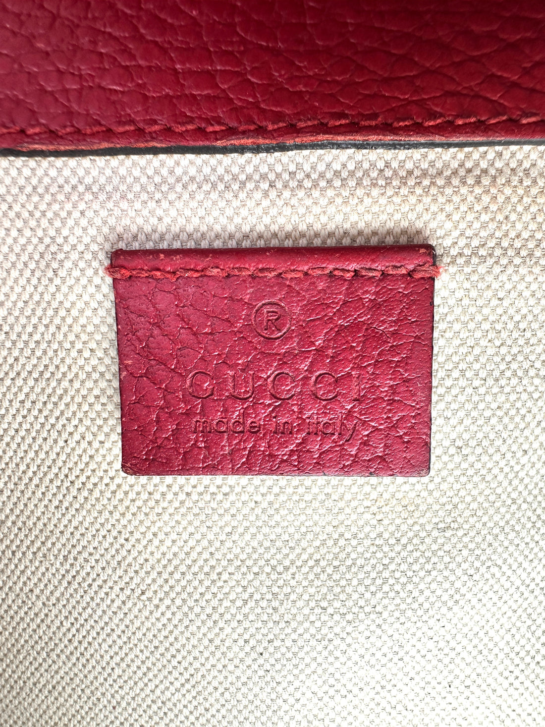 Gucci Dionysus Red Leather Medium Size Shoulder Bag GG1101