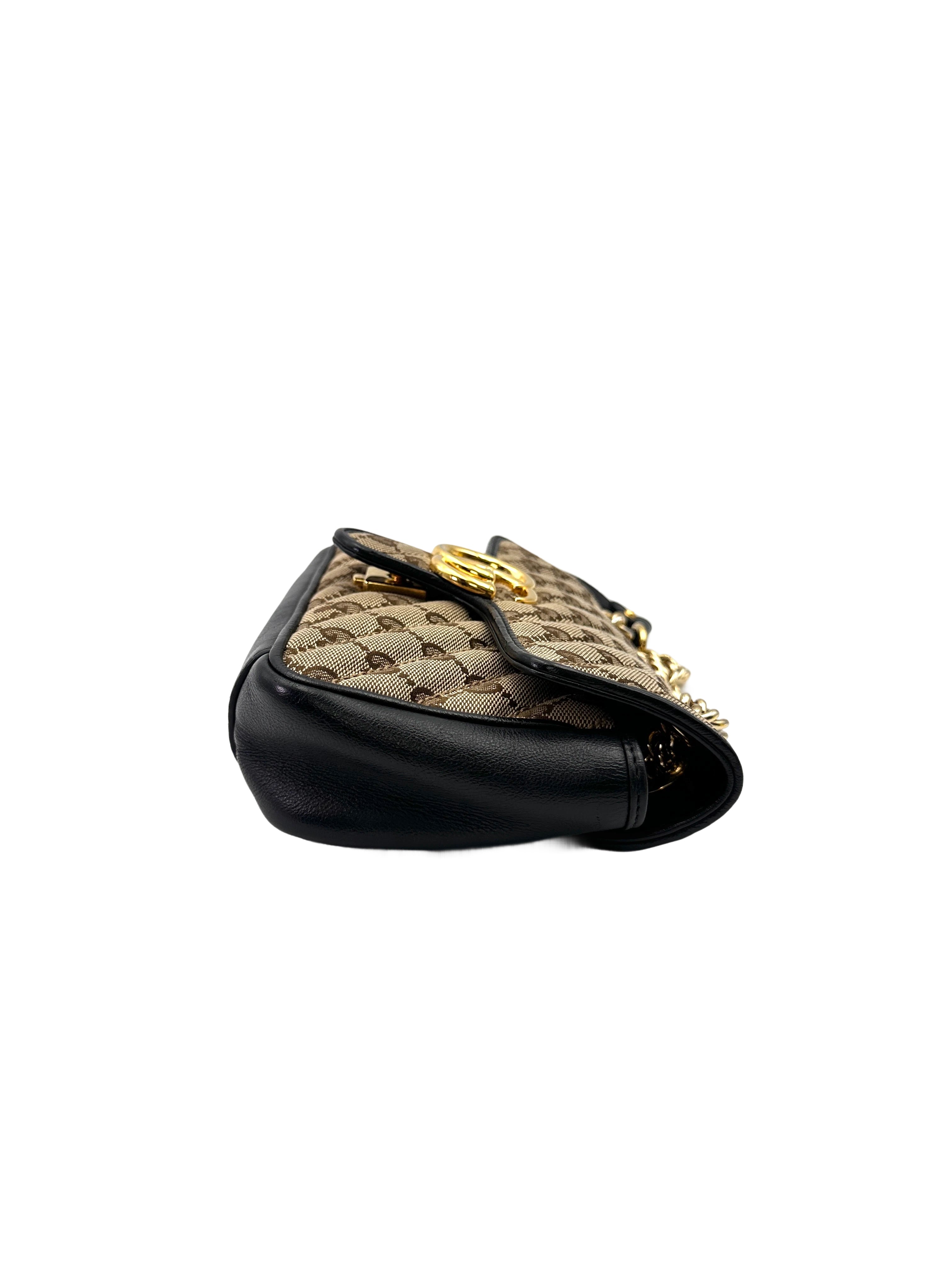 Gucci GG Marmont Beige GG Canvas Shoulder Bag GG1104