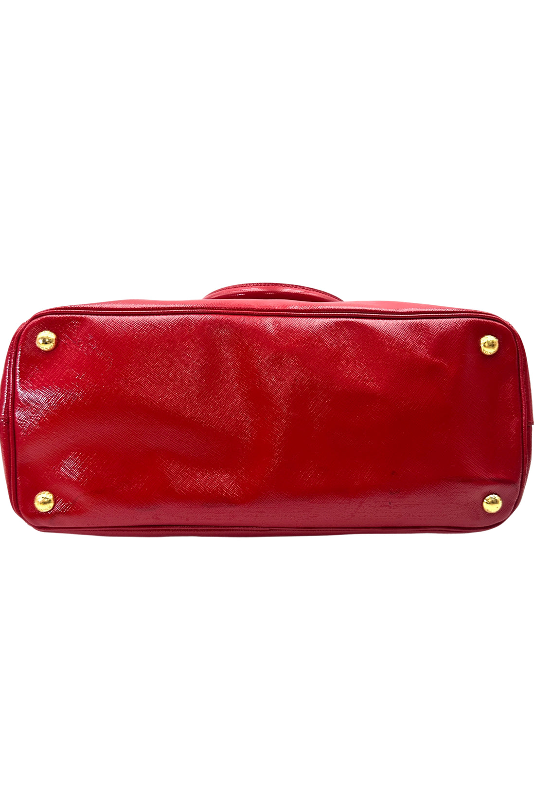 Prada Galleria Red Saffiano Leather Medium Size Handle Bag PR384
