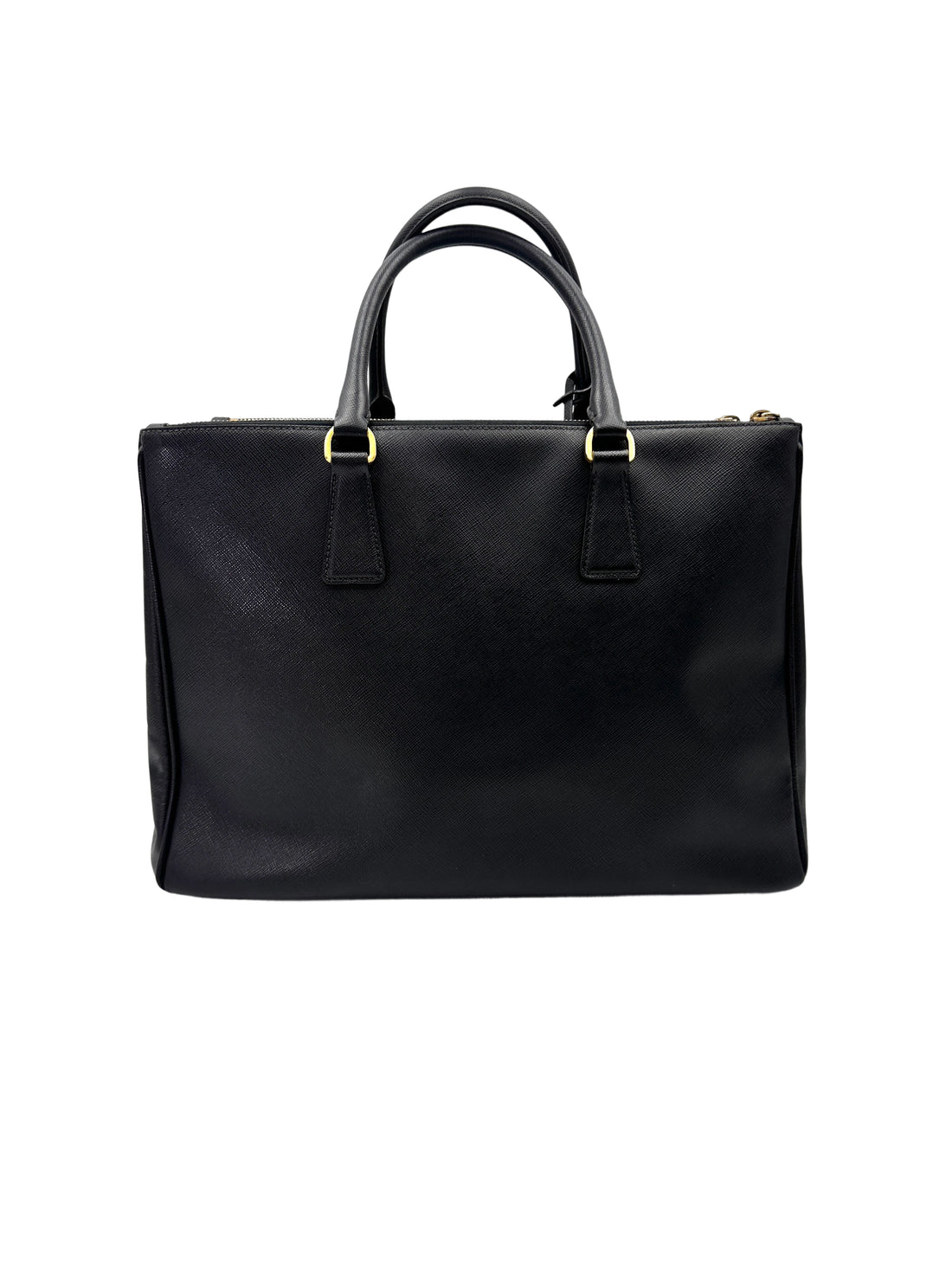 Prada Galleria Black Saffiano Leather Handle Bag PR385